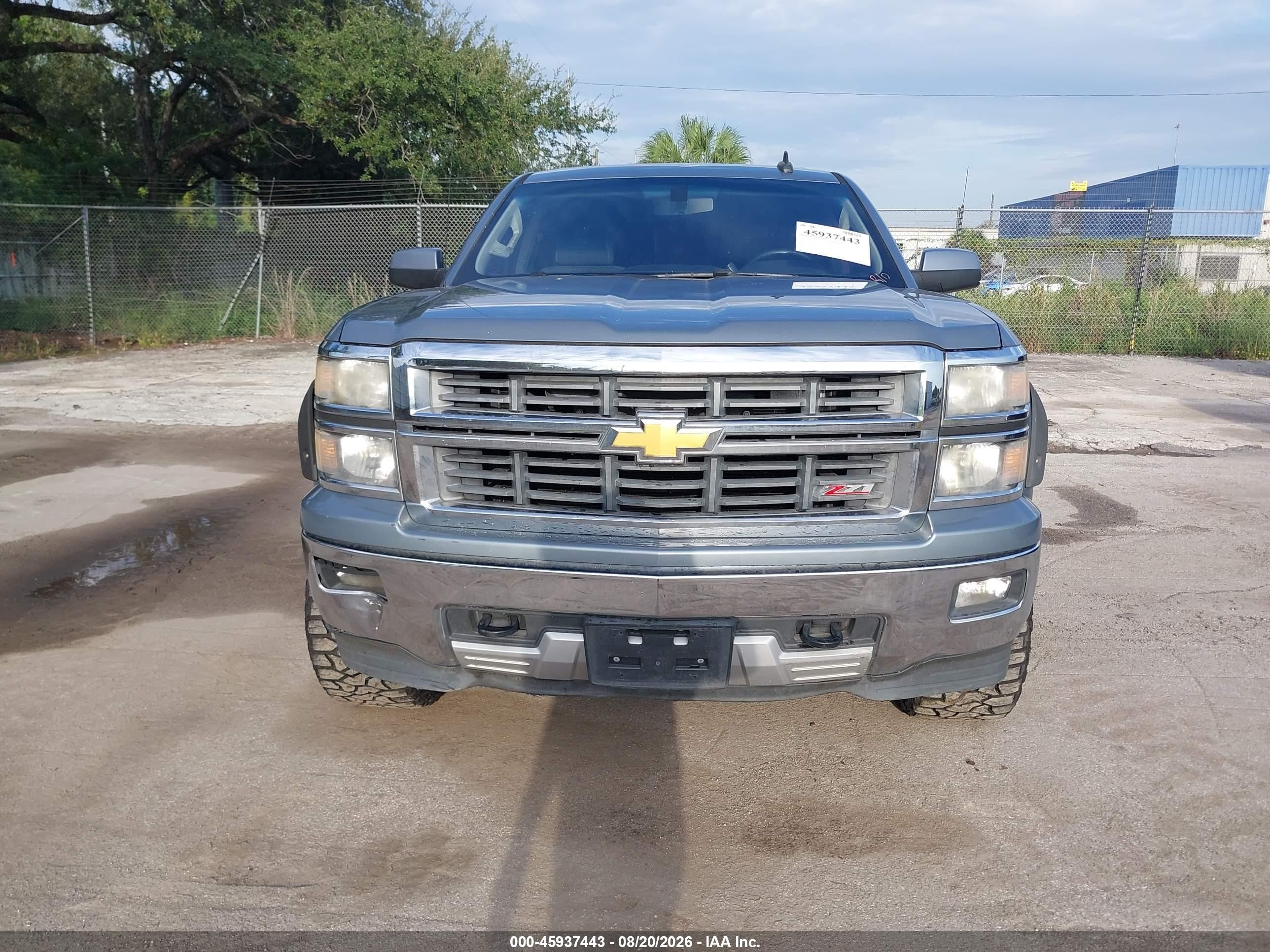 2015 Chevrolet Silverado 1500 Lt Gray vin: 3GCUKREC3FG521236
