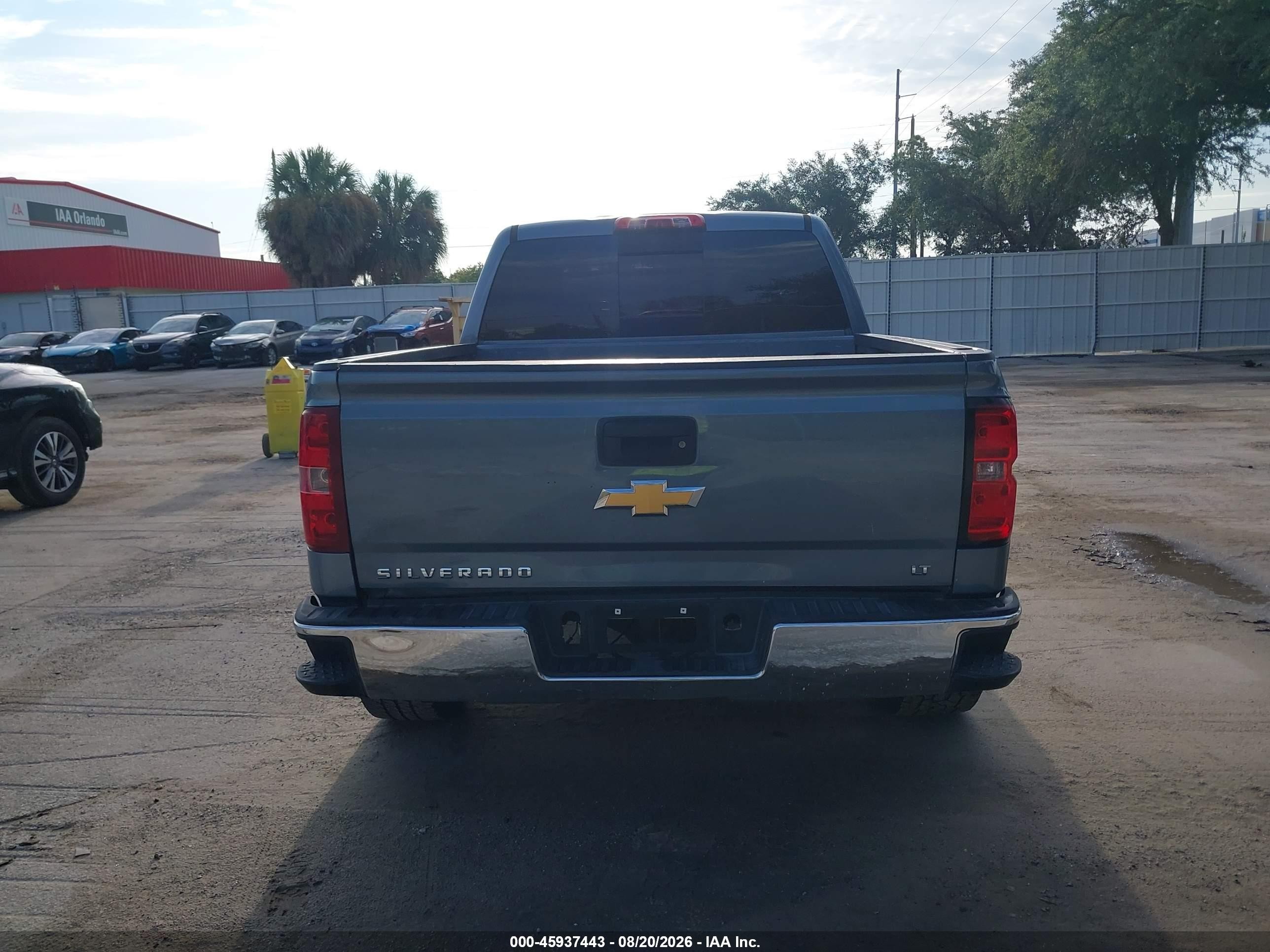 2015 Chevrolet Silverado 1500 Lt Gray vin: 3GCUKREC3FG521236