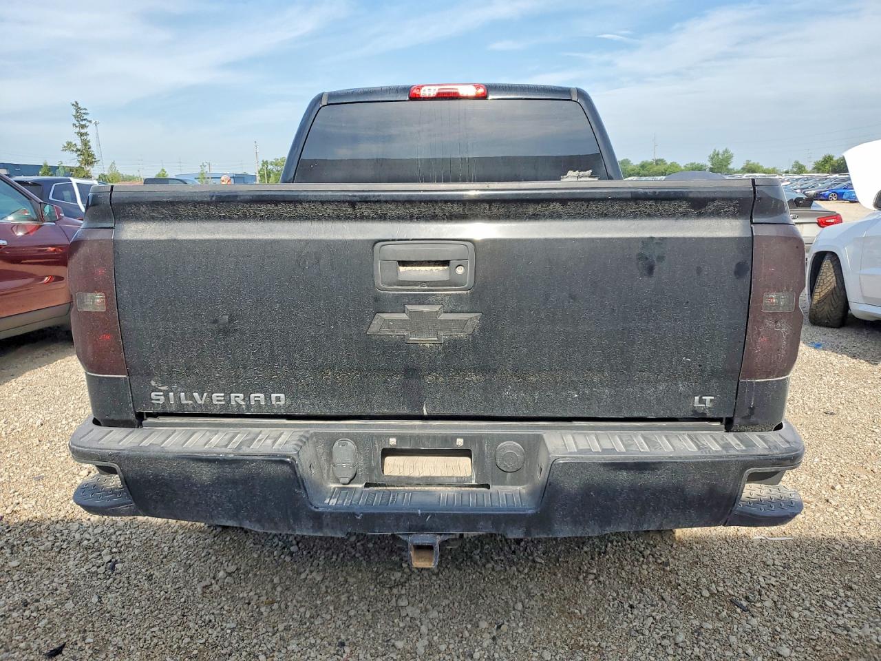 2016 Chevrolet Silverado K1500 Lt Black vin: 3GCUKREC3GG355981