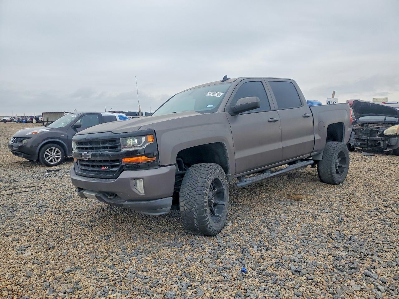 2017 Chevrolet Silverado K1500 Lt Gray vin: 3GCUKREC3HG373480