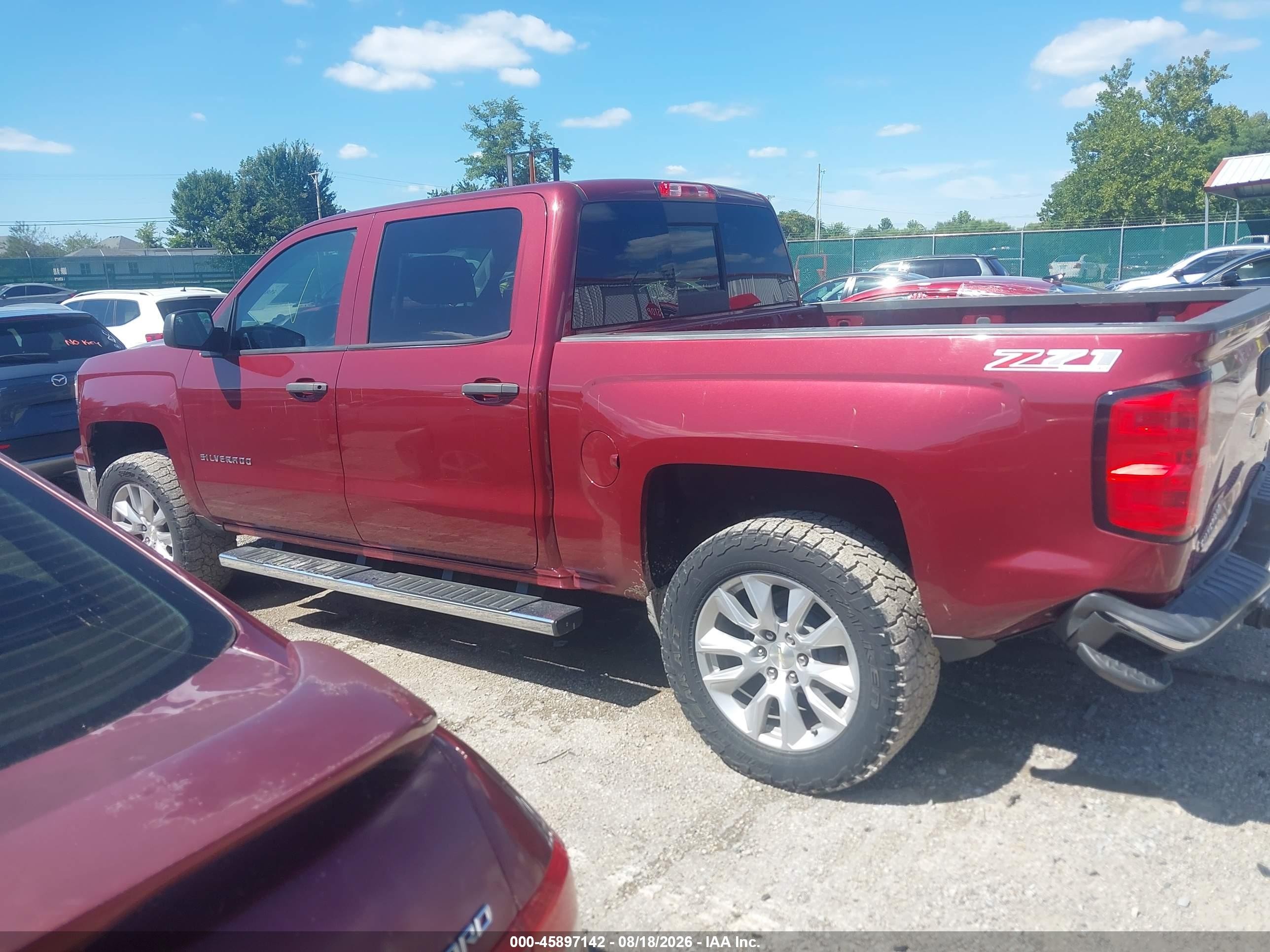 2014 Chevrolet Silverado 1500 Lt Red vin: 3GCUKREC4EG100799