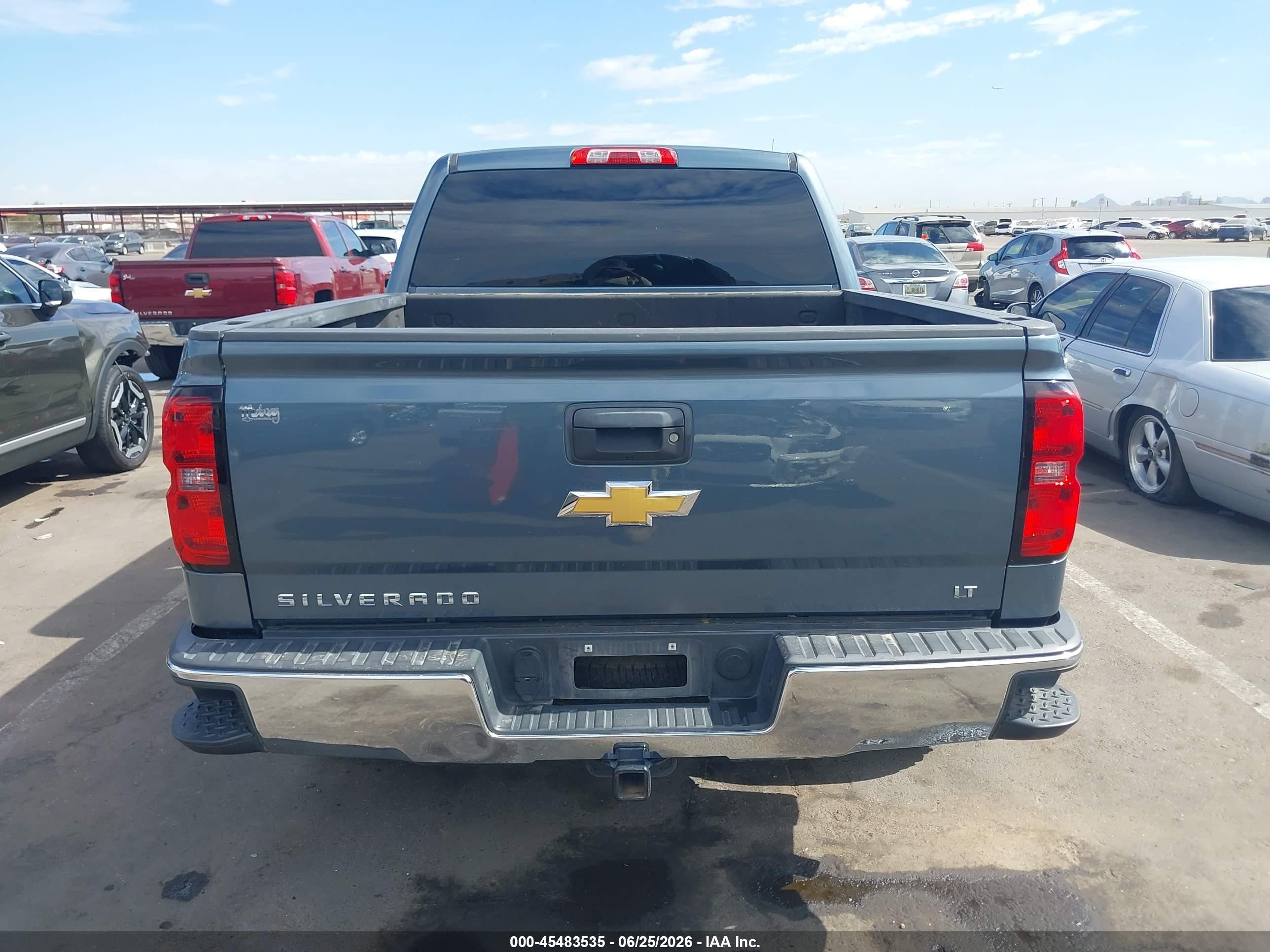 2014 Chevrolet Silverado 1500 Lt Blue vin: 3GCUKREC4EG129431