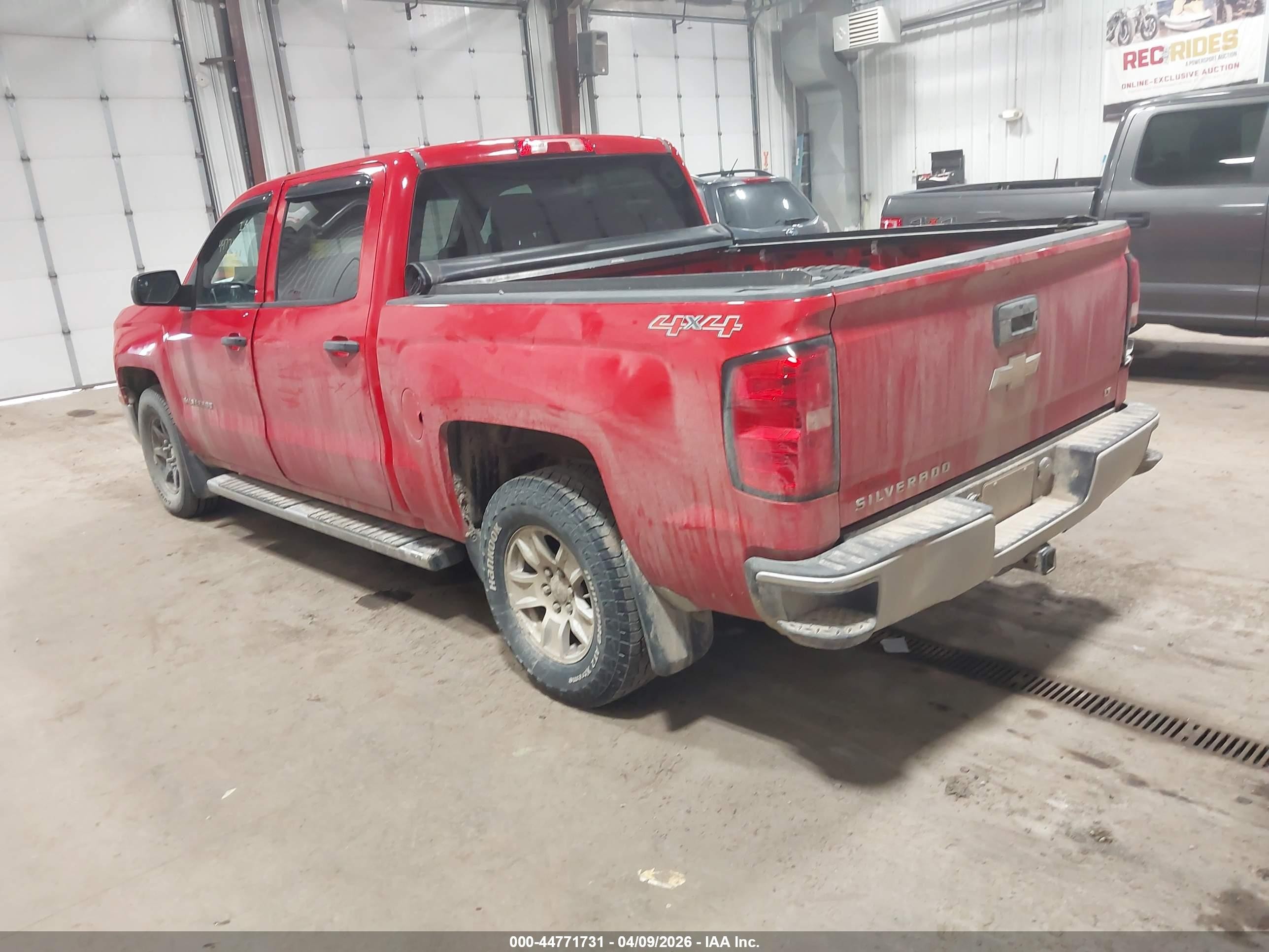 2014 Chevrolet Silverado 1500 1lt Red vin: 3GCUKREC4EG148089
