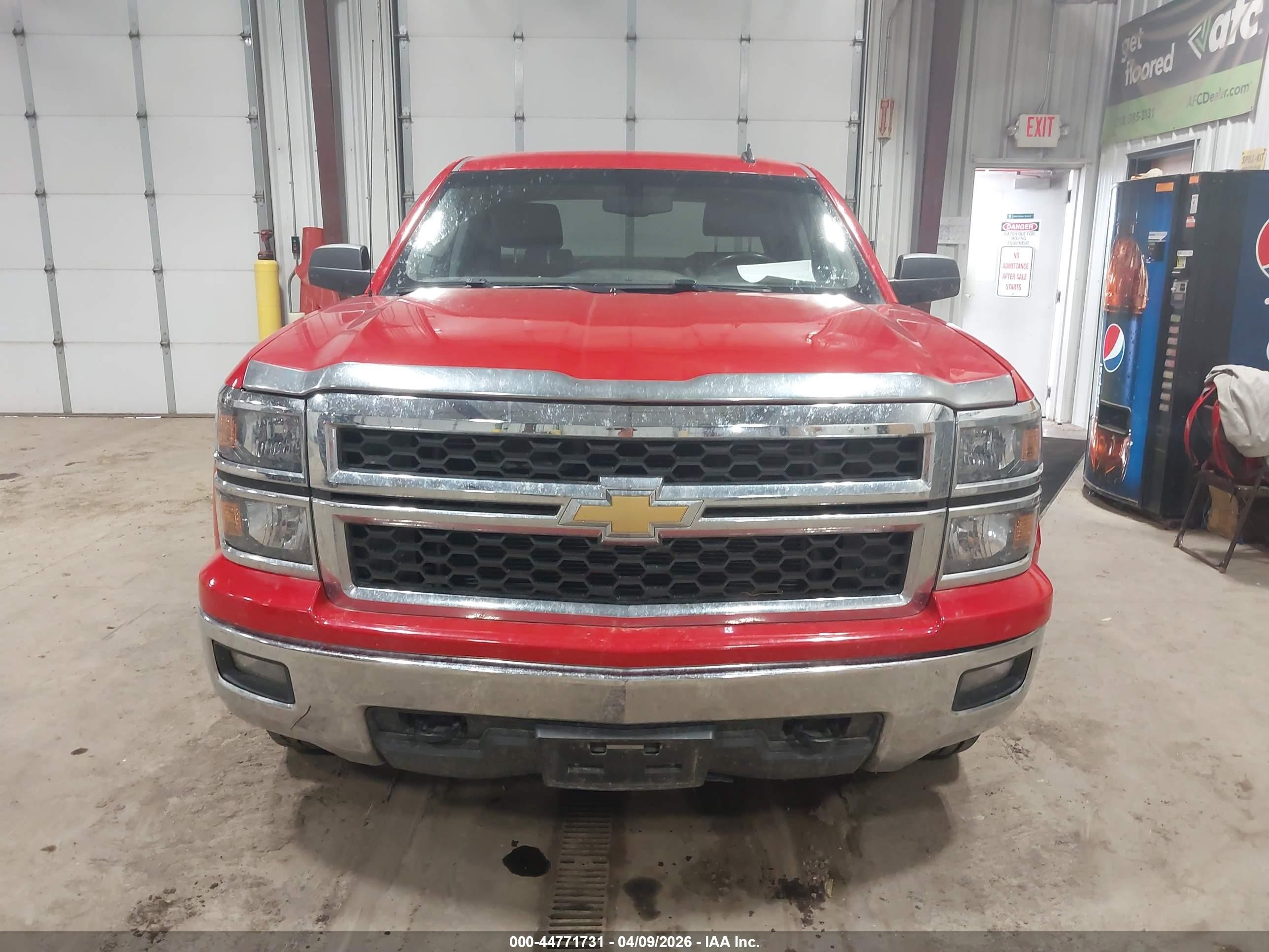 2014 Chevrolet Silverado 1500 1lt Red vin: 3GCUKREC4EG148089
