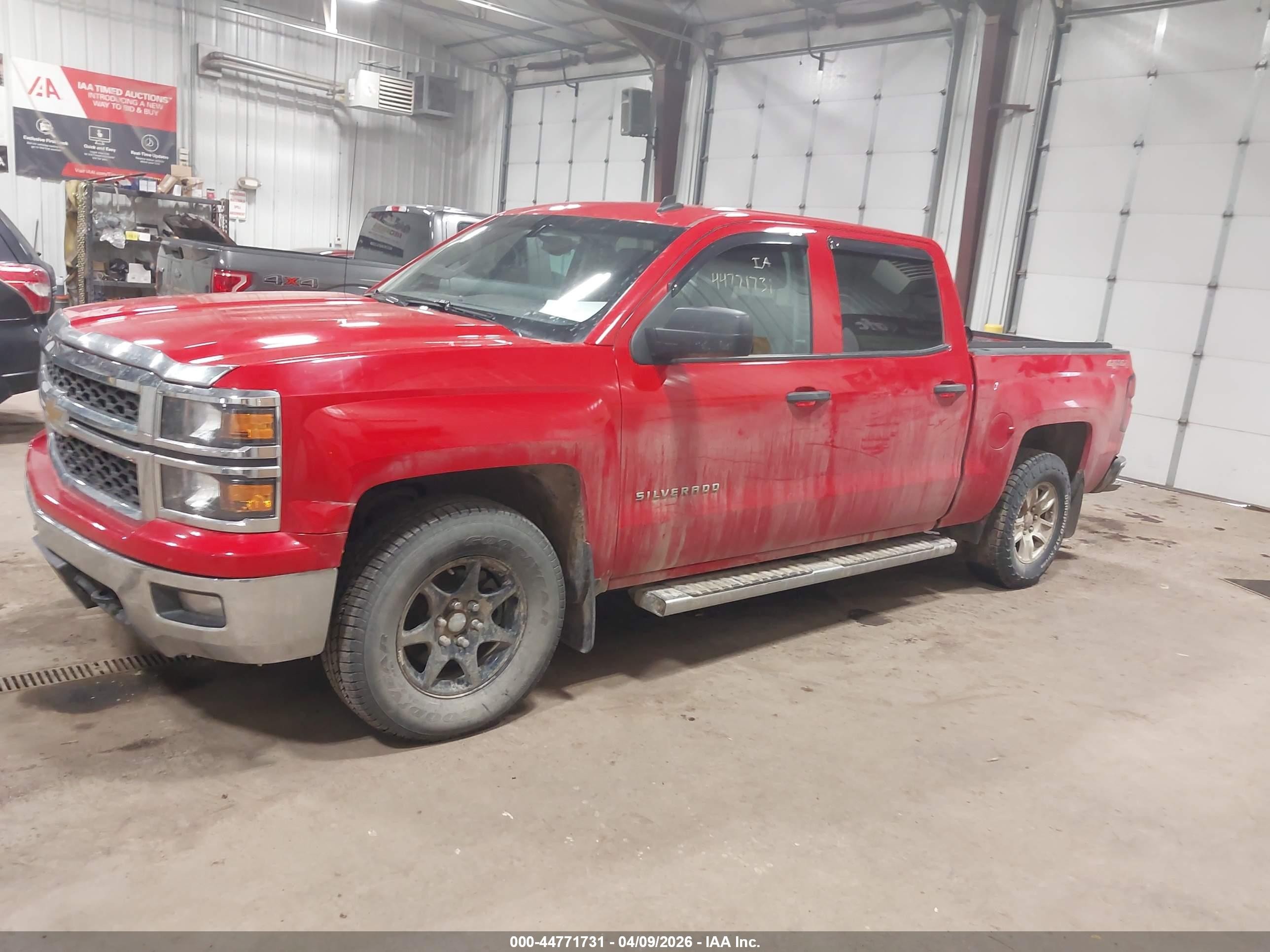 2014 Chevrolet Silverado 1500 1lt Red vin: 3GCUKREC4EG148089