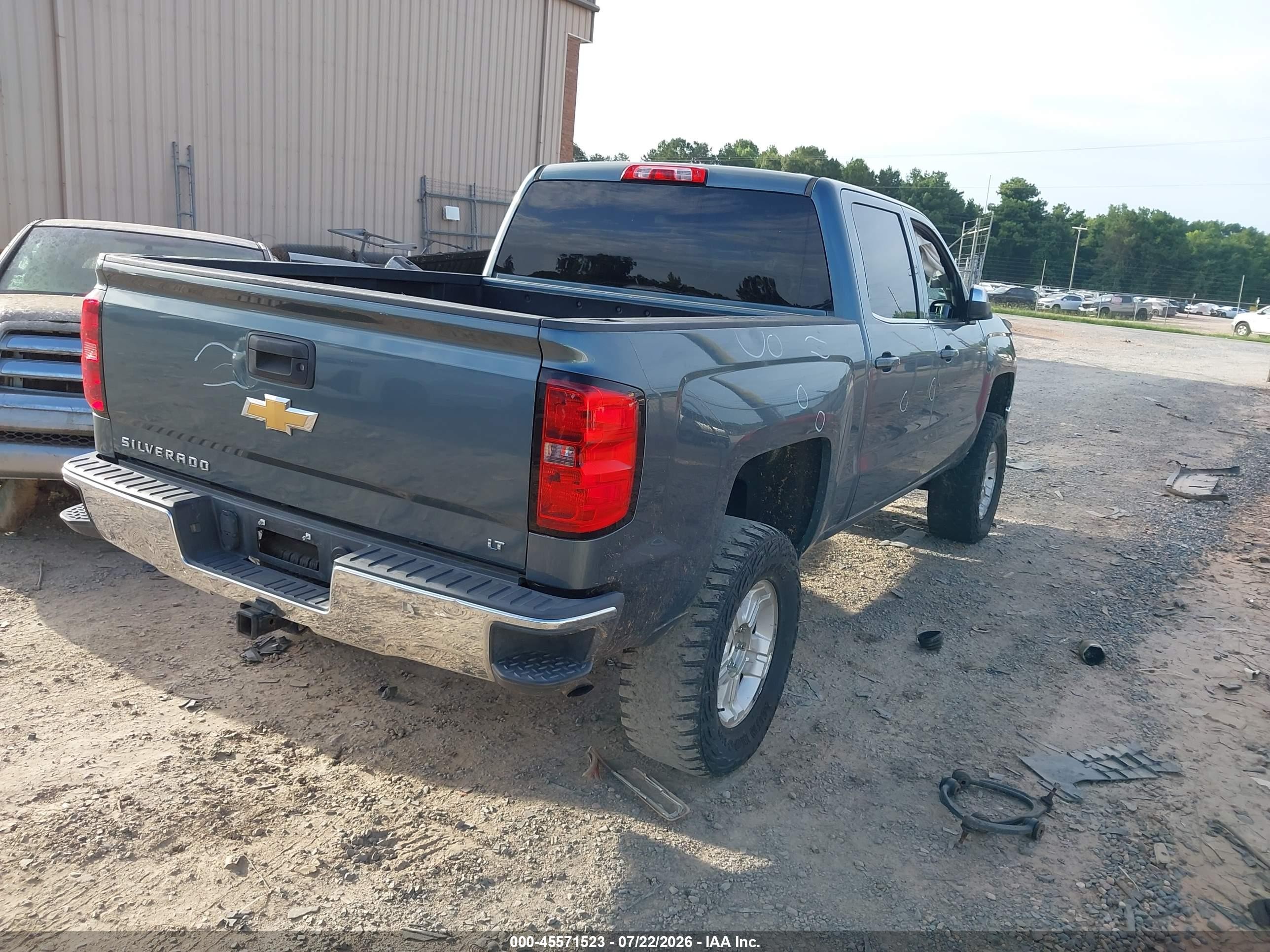 2014 Chevrolet Silverado 1500 1lt Blue vin: 3GCUKREC4EG200160