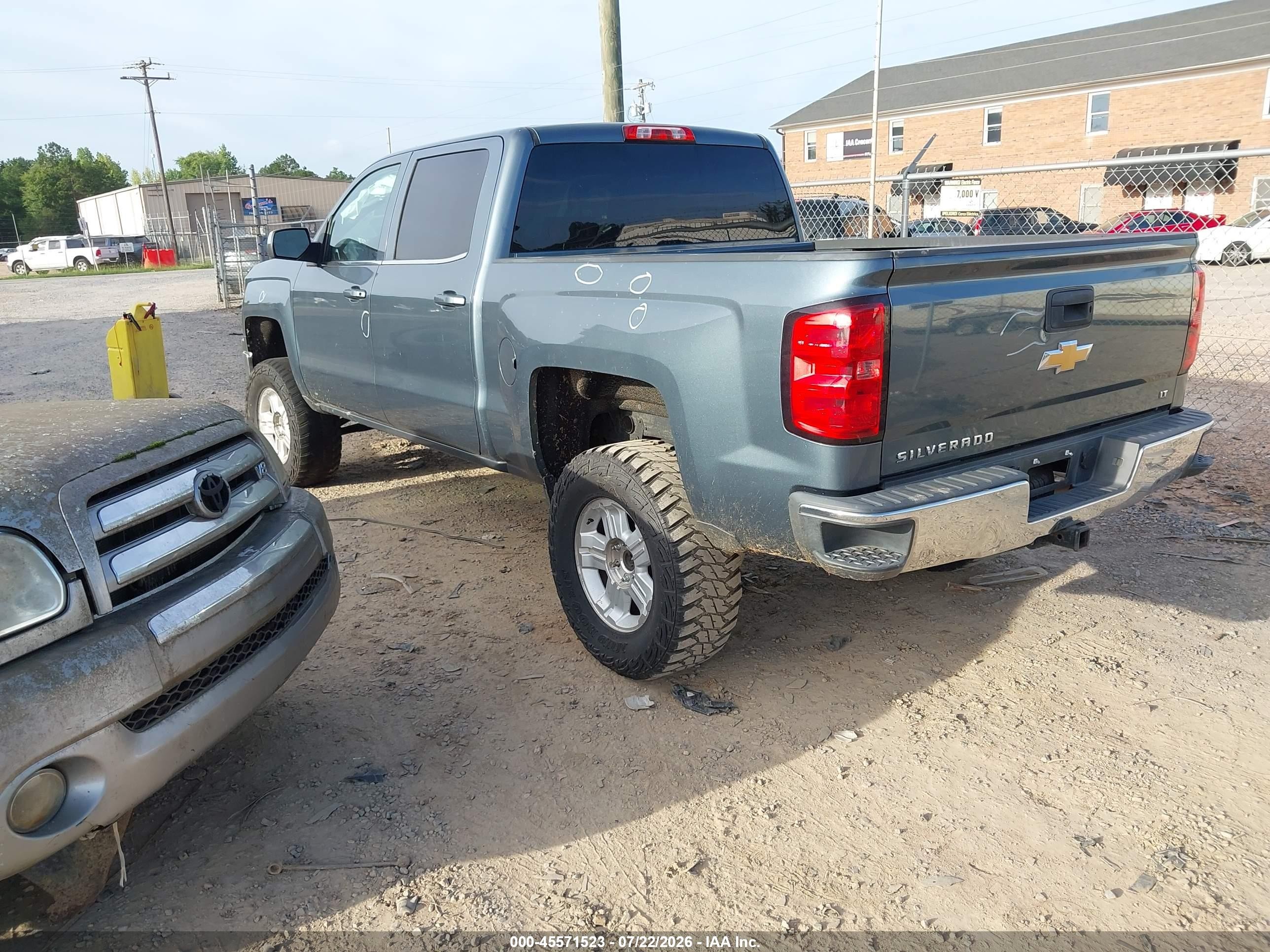 2014 Chevrolet Silverado 1500 1lt Blue vin: 3GCUKREC4EG200160