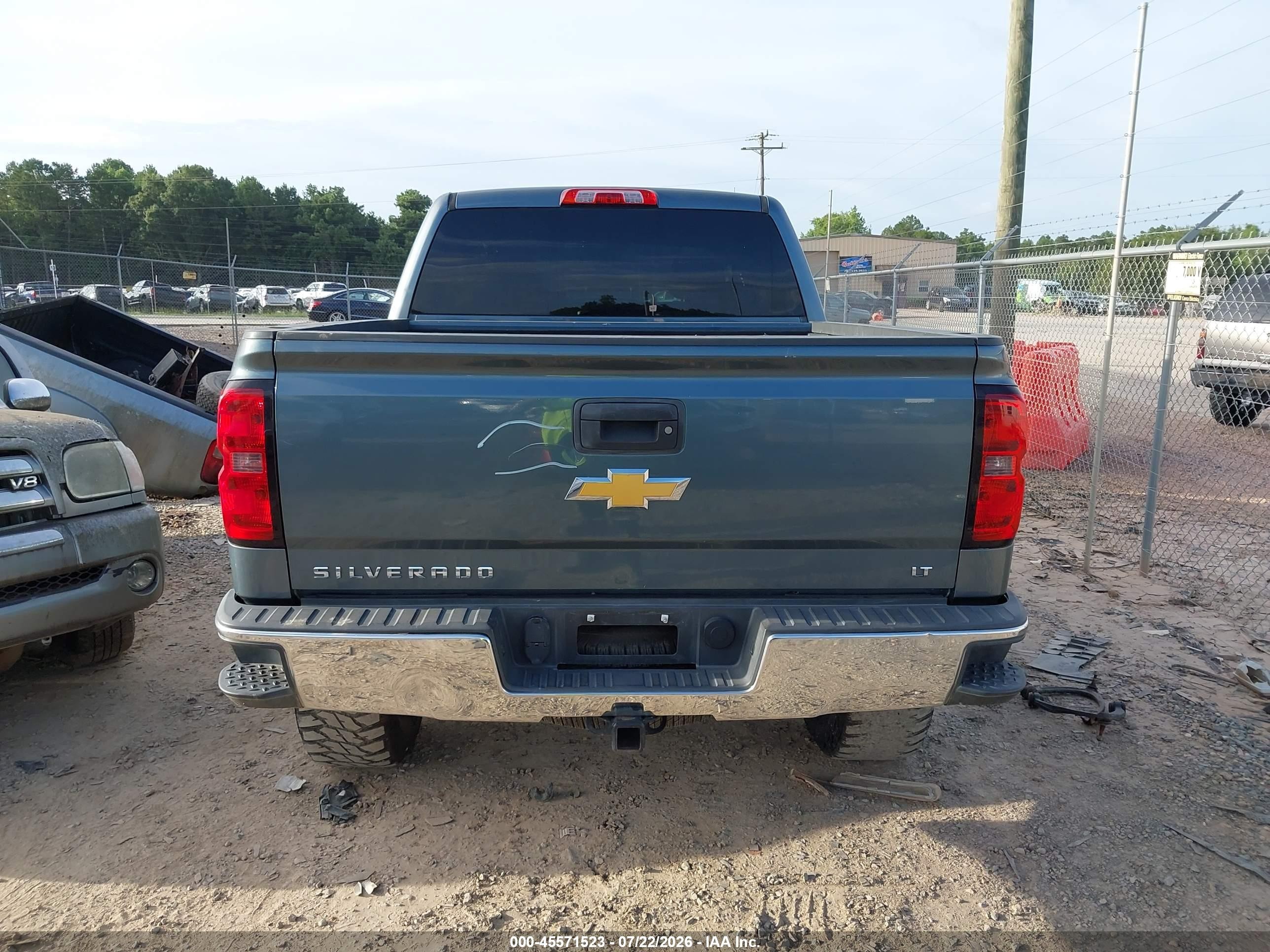 2014 Chevrolet Silverado 1500 1lt Blue vin: 3GCUKREC4EG200160