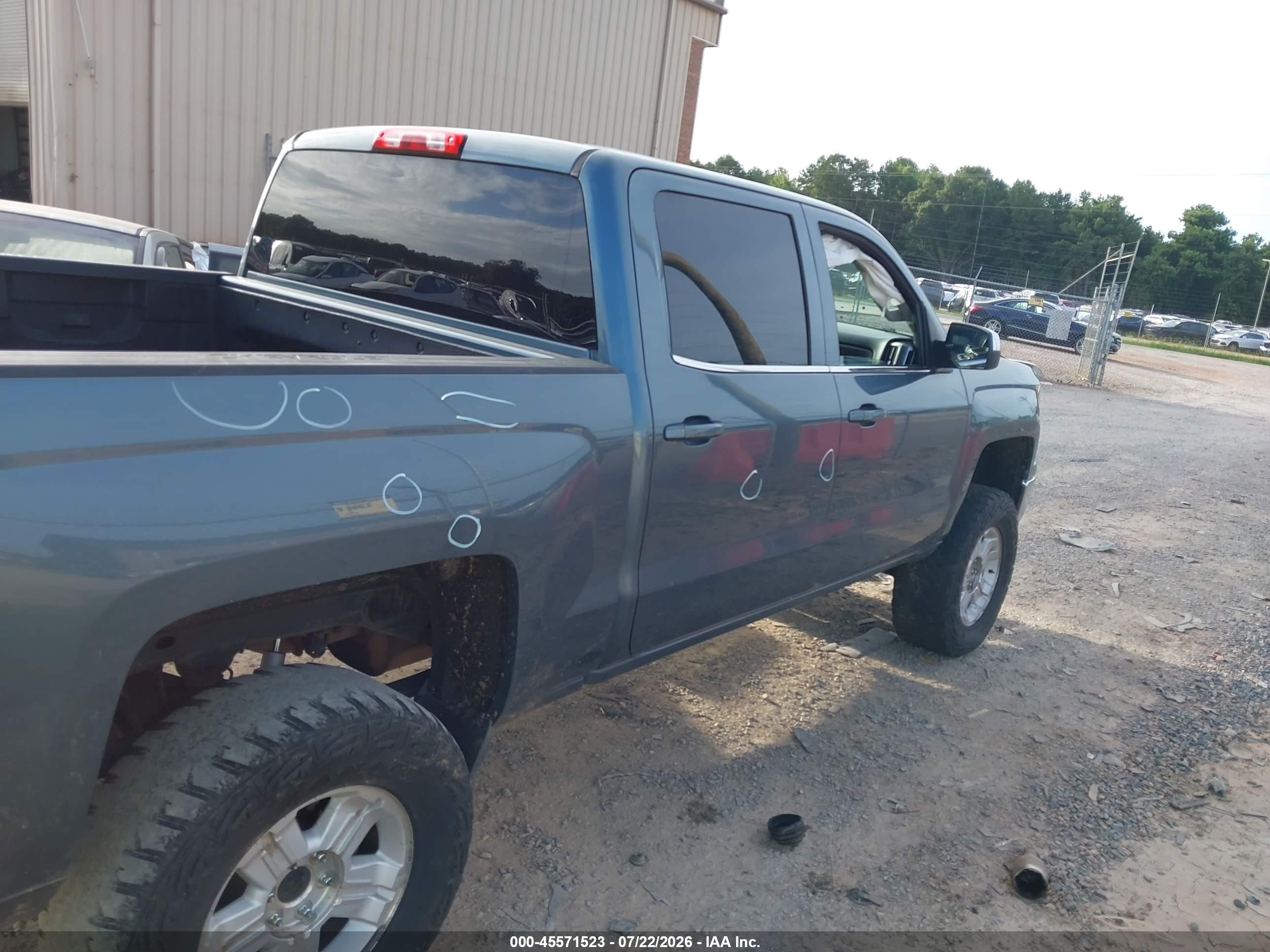 2014 Chevrolet Silverado 1500 1lt Blue vin: 3GCUKREC4EG200160