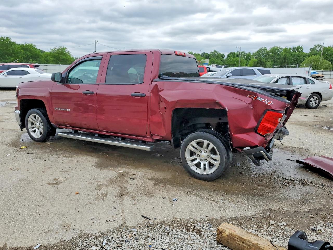 2014 Chevrolet Silverado K1500 Lt Бордовый vin: 3GCUKREC4EG232591