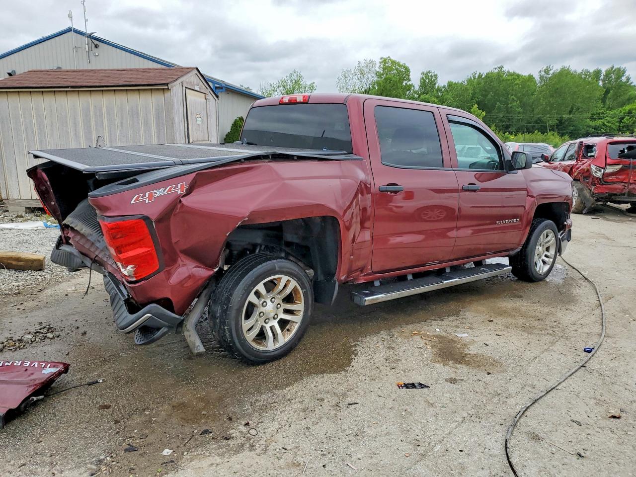2014 Chevrolet Silverado K1500 Lt Бордовый vin: 3GCUKREC4EG232591