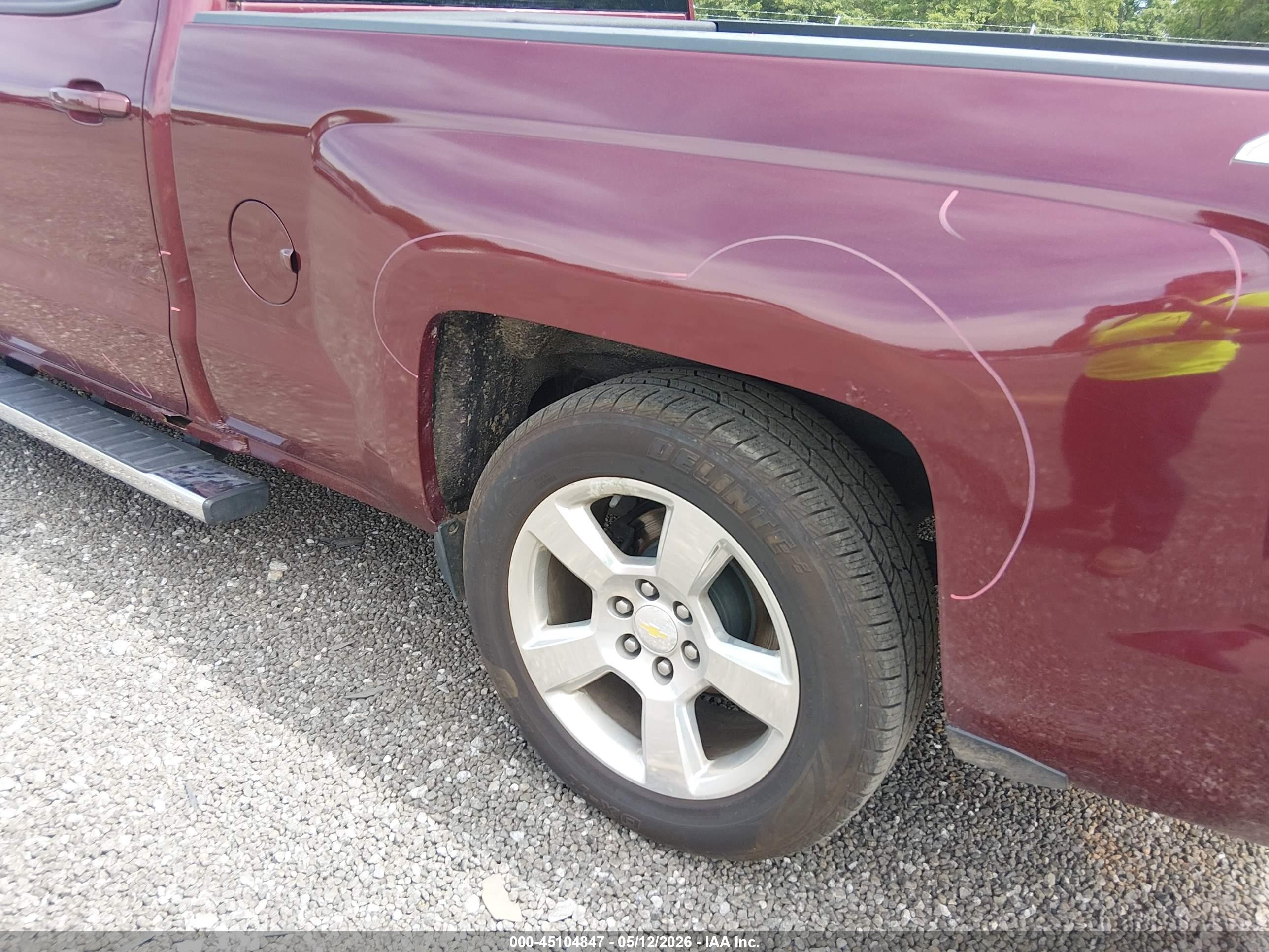 2014 Chevrolet Silverado 1500 1lt Burgundy vin: 3GCUKREC4EG263999