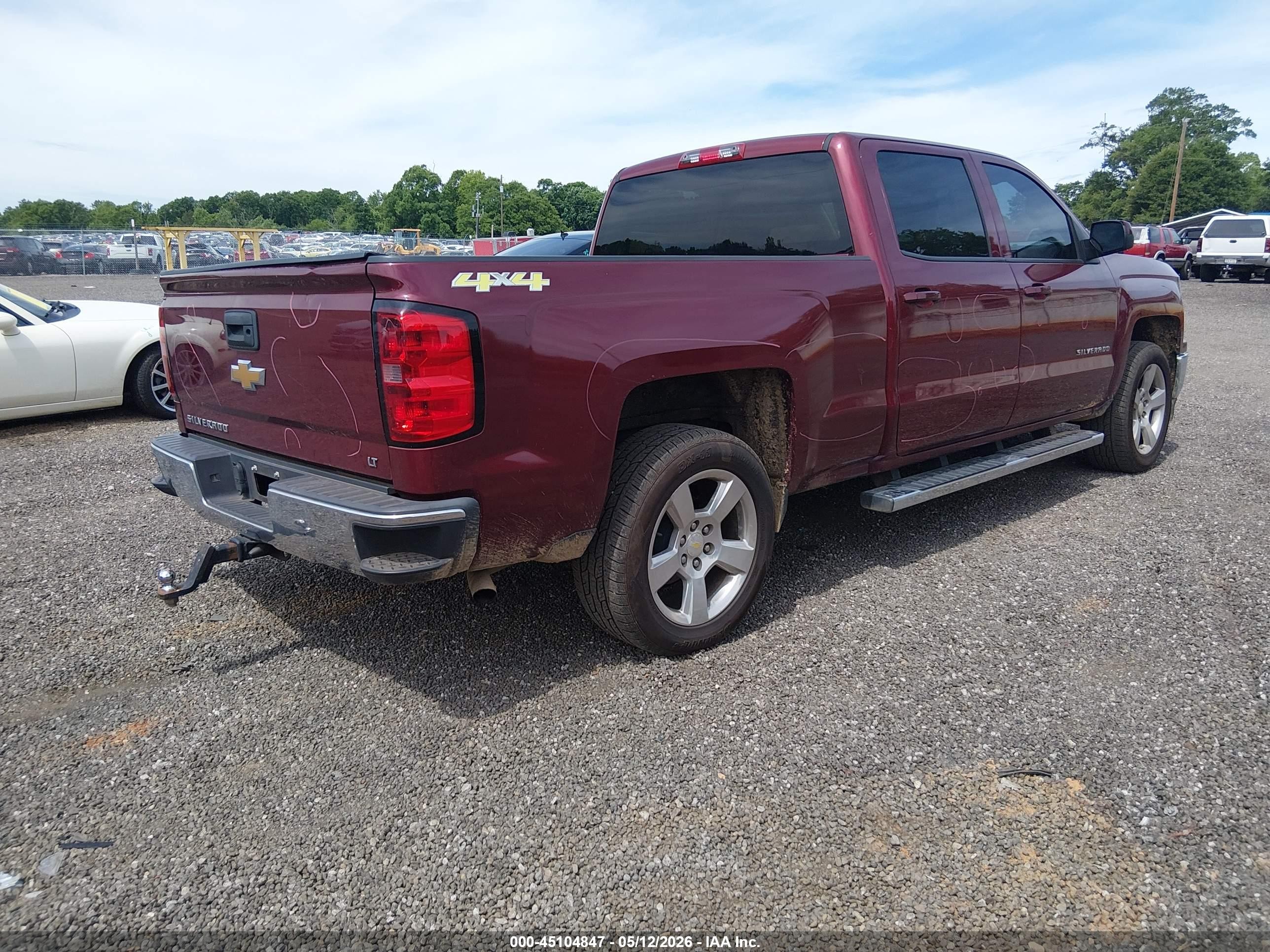 2014 Chevrolet Silverado 1500 1lt Burgundy vin: 3GCUKREC4EG263999