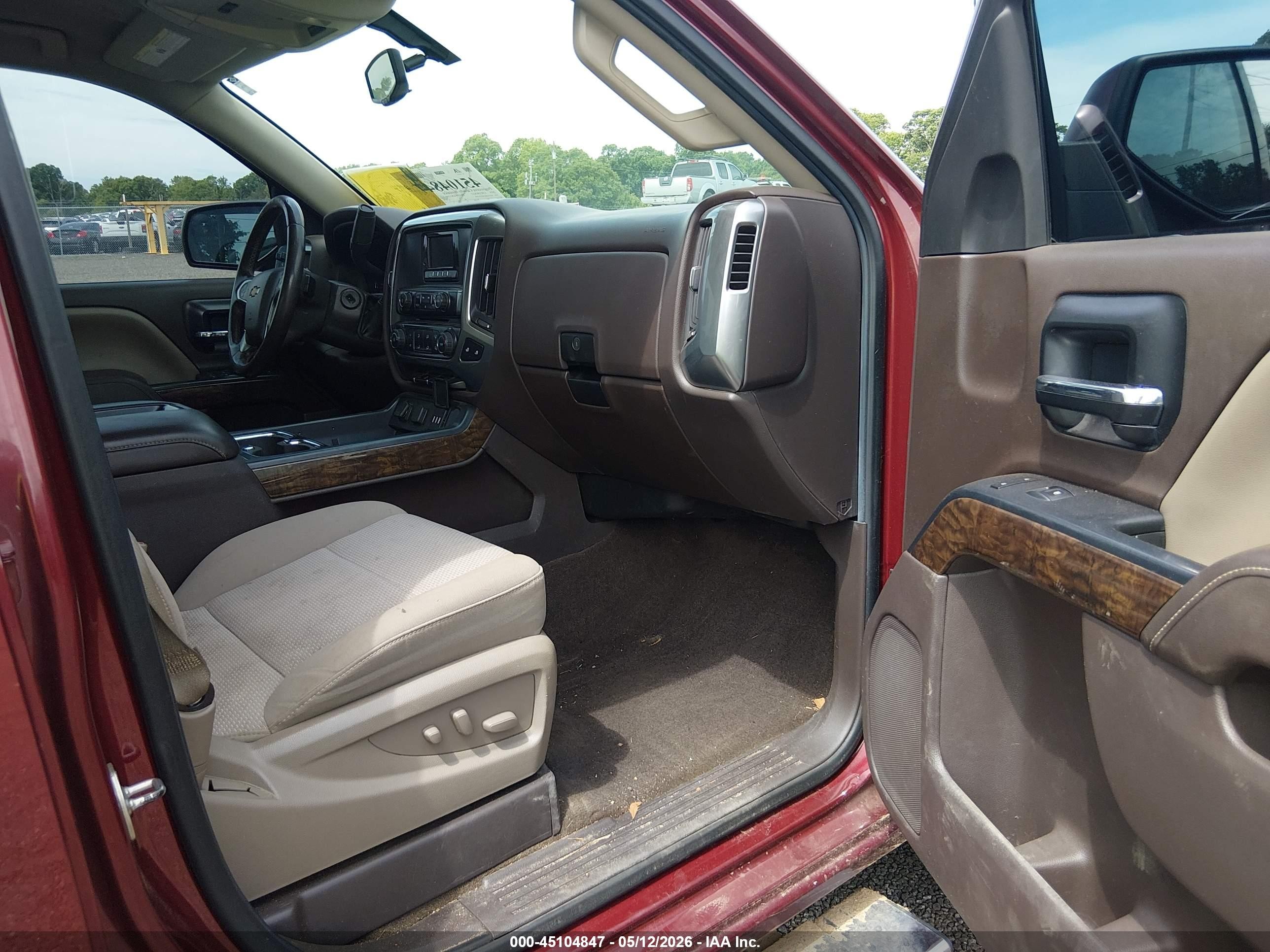 2014 Chevrolet Silverado 1500 1lt Burgundy vin: 3GCUKREC4EG263999