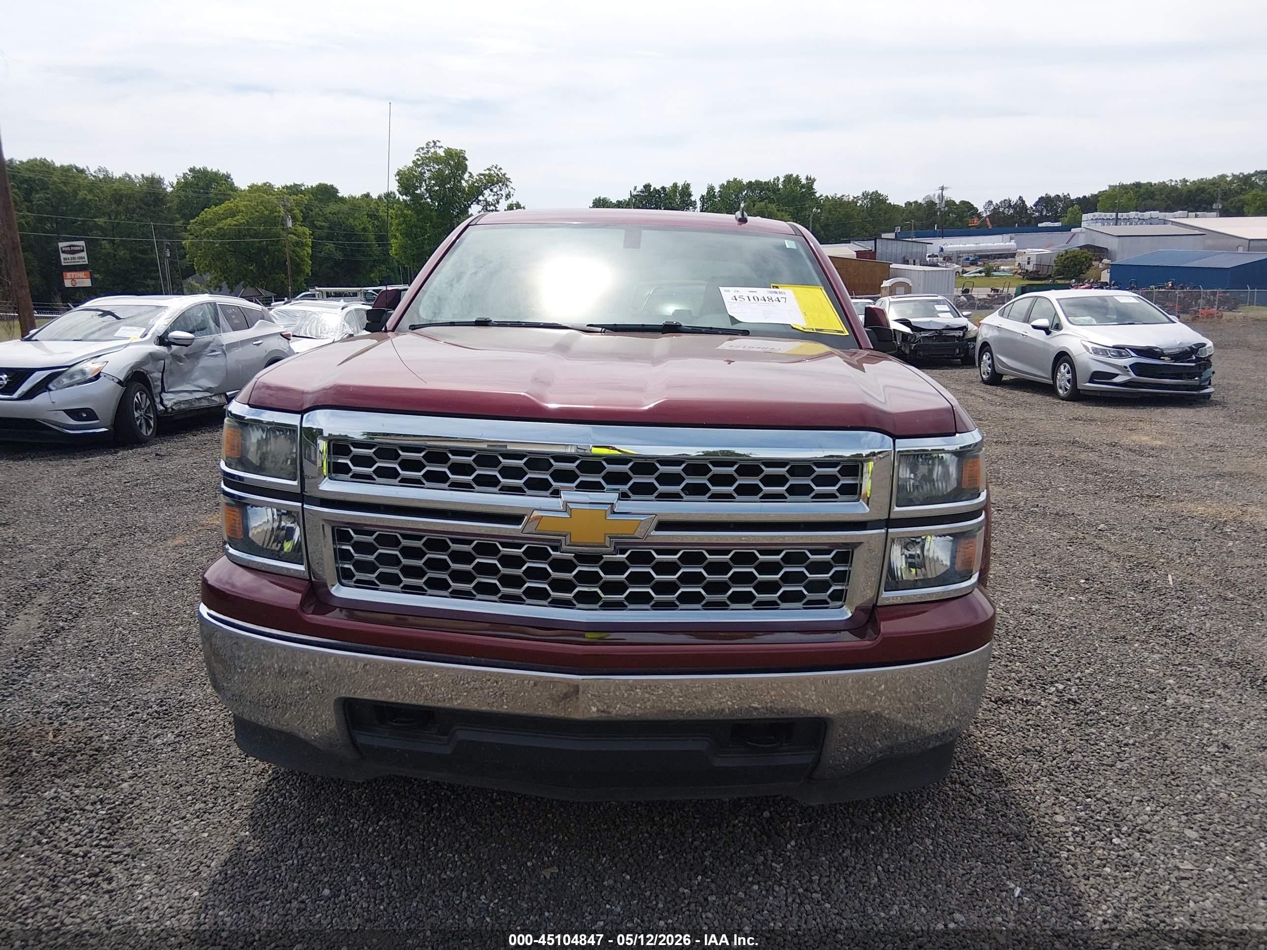 2014 Chevrolet Silverado 1500 1lt Burgundy vin: 3GCUKREC4EG263999