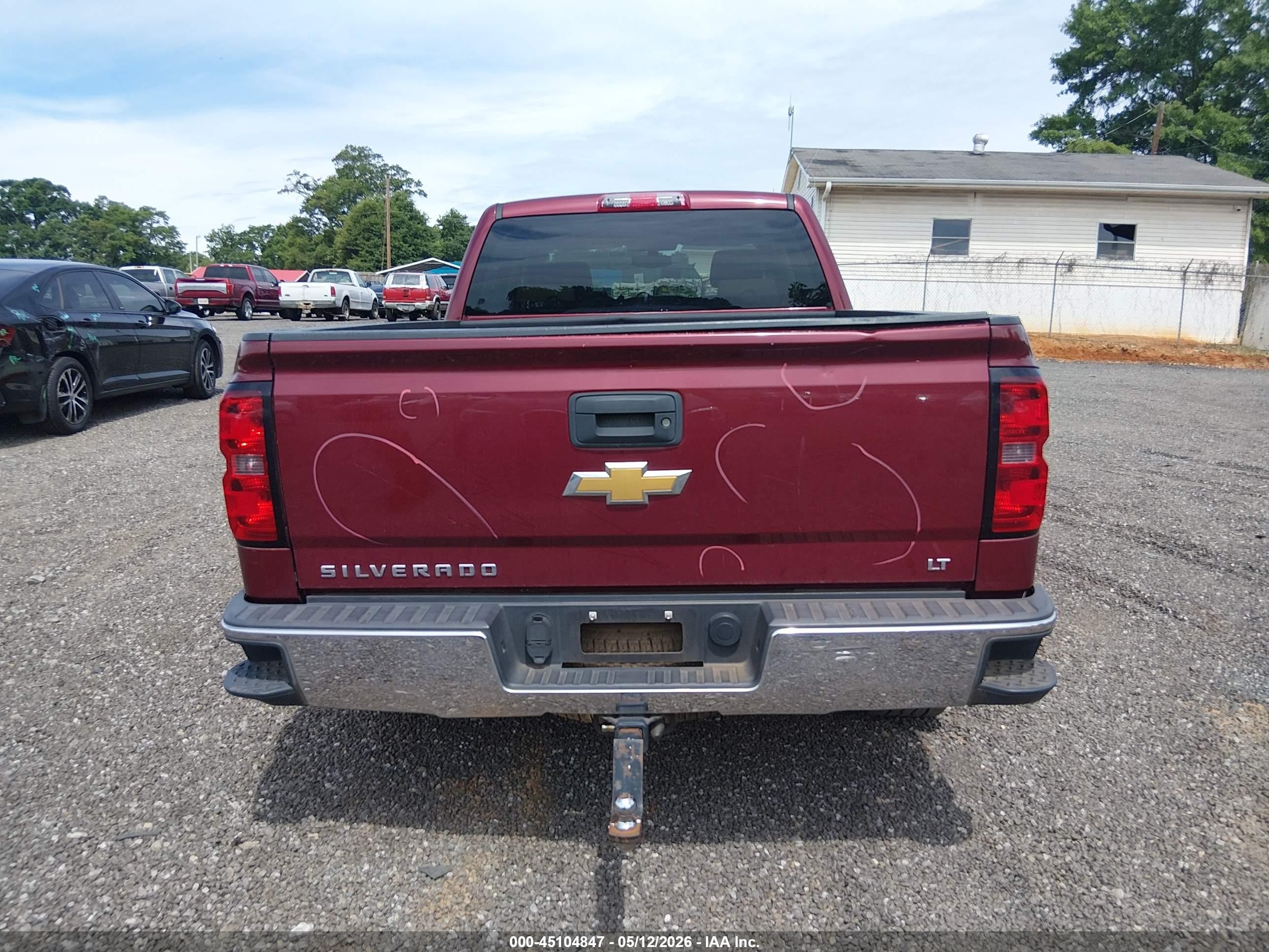 2014 Chevrolet Silverado 1500 1lt Burgundy vin: 3GCUKREC4EG263999