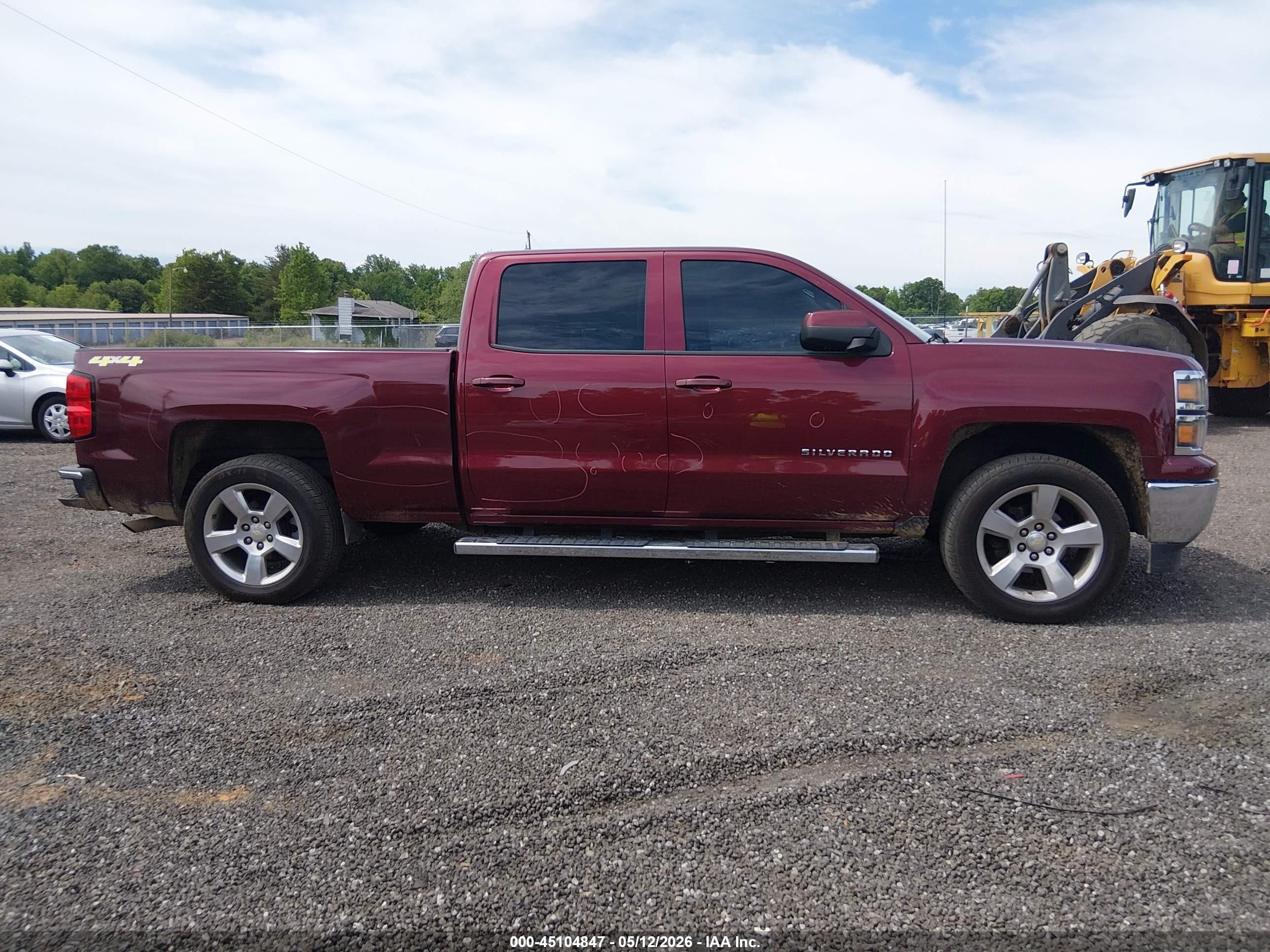 2014 Chevrolet Silverado 1500 1lt Burgundy vin: 3GCUKREC4EG263999
