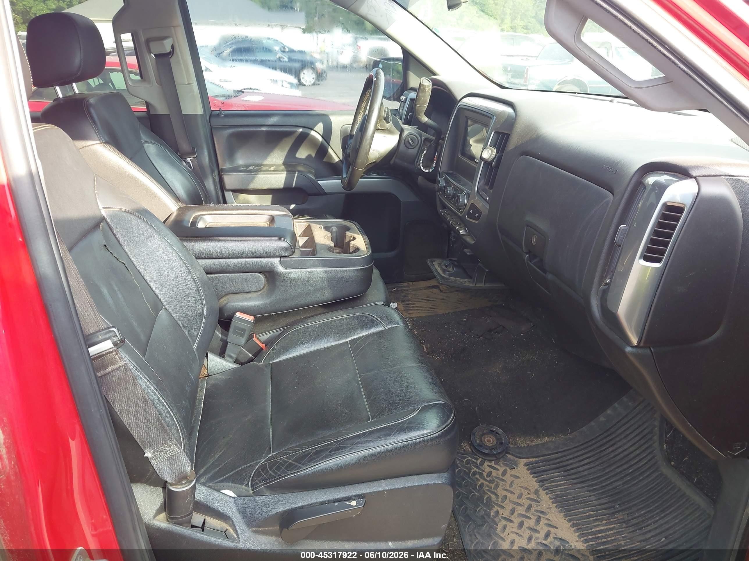 2014 Chevrolet Silverado 1500 2lt Red vin: 3GCUKREC4EG272590