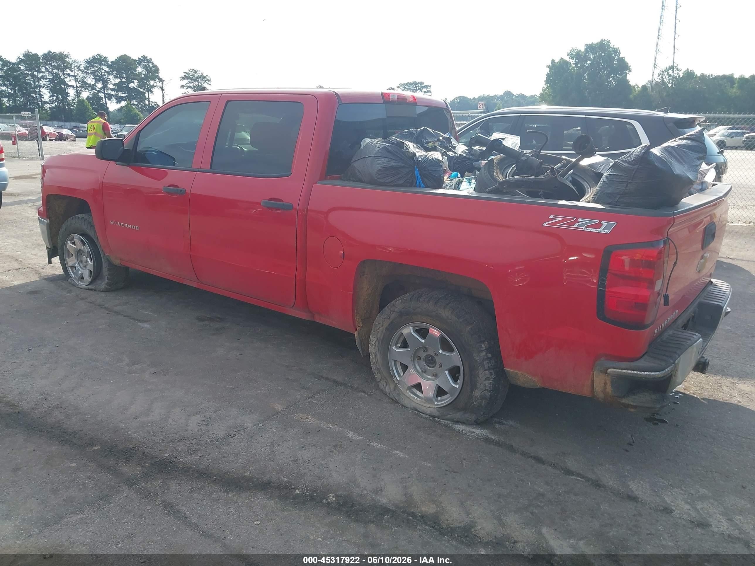 2014 Chevrolet Silverado 1500 2lt Red vin: 3GCUKREC4EG272590
