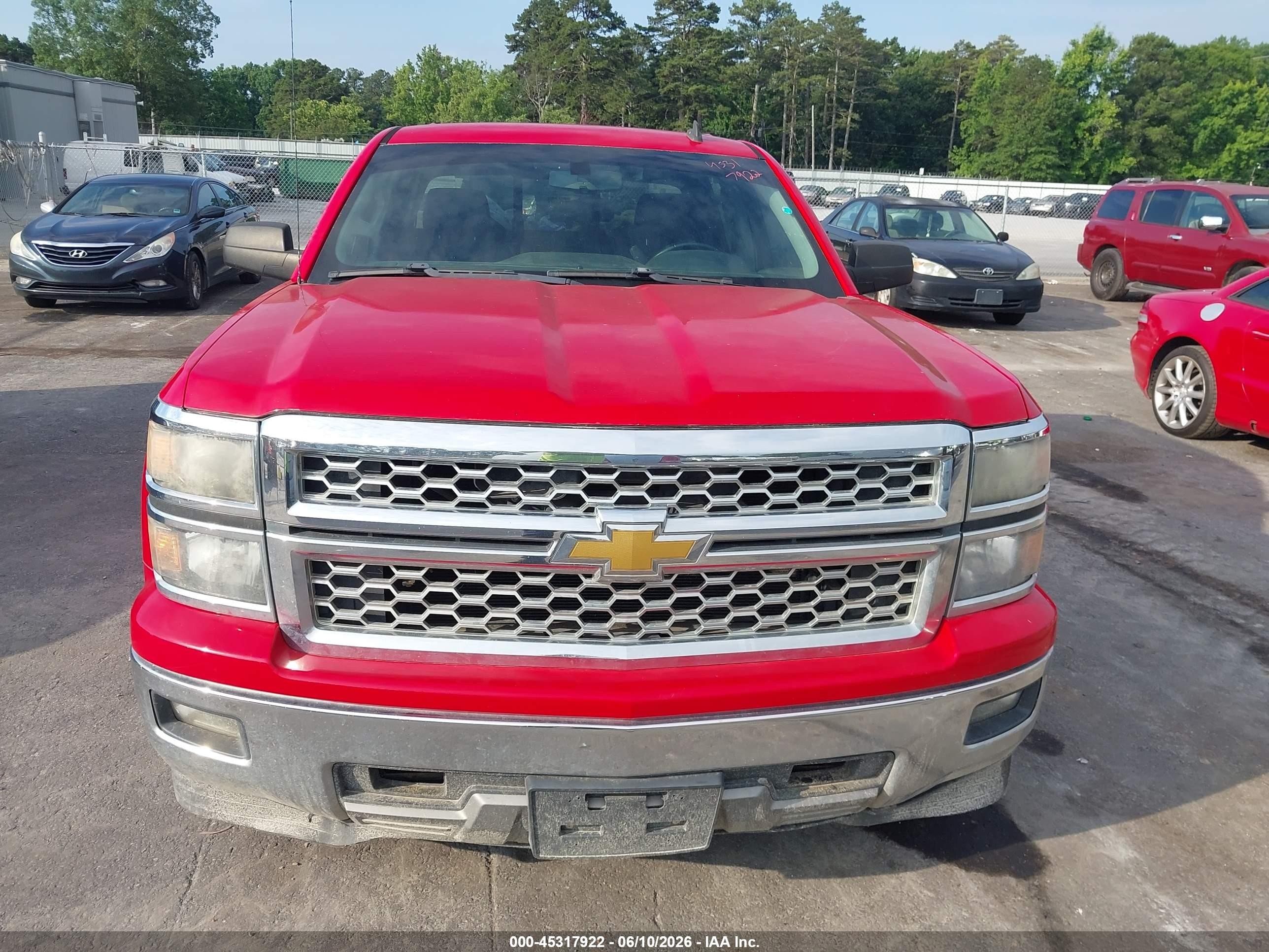 2014 Chevrolet Silverado 1500 2lt Red vin: 3GCUKREC4EG272590