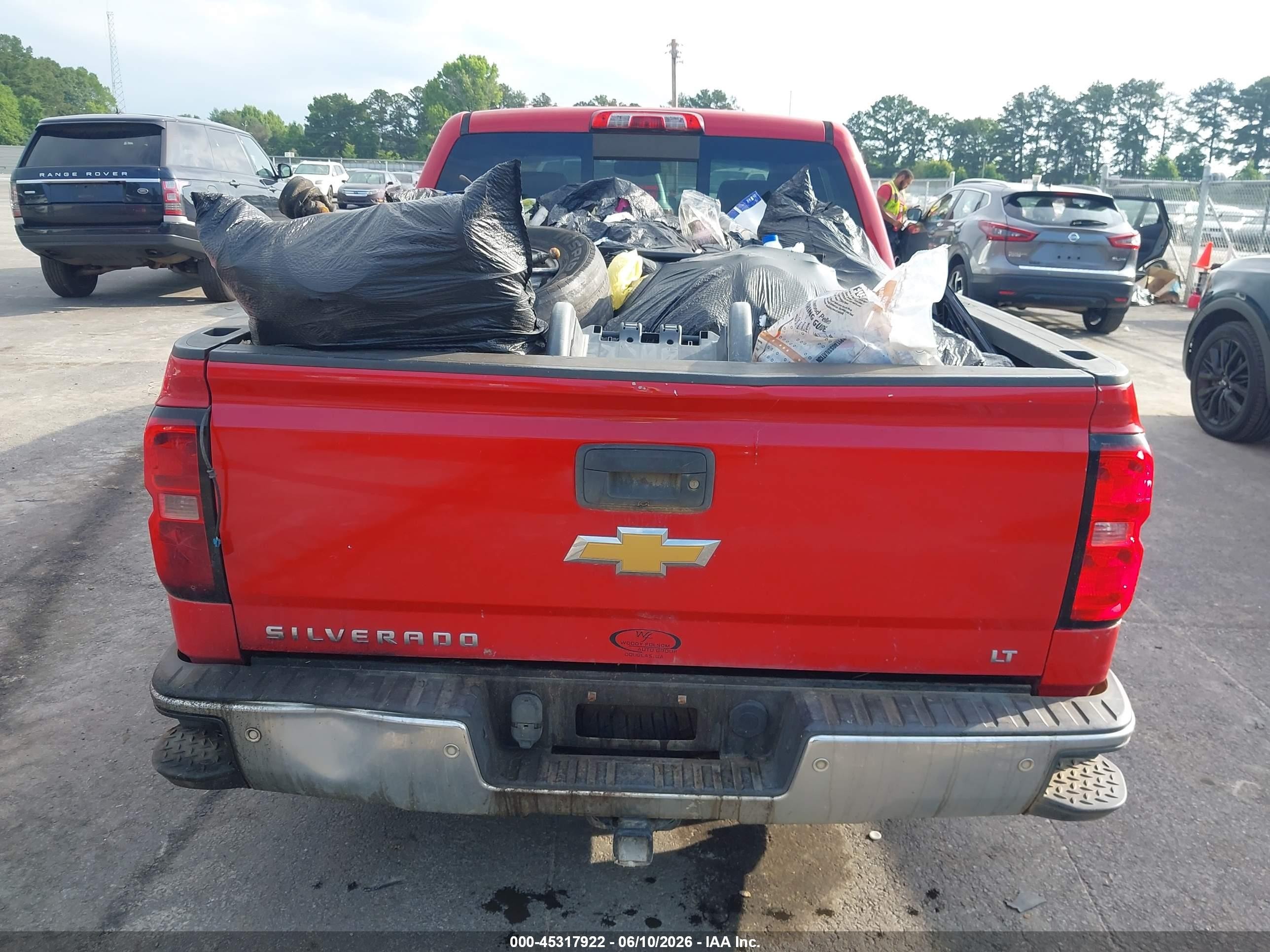 2014 Chevrolet Silverado 1500 2lt Red vin: 3GCUKREC4EG272590