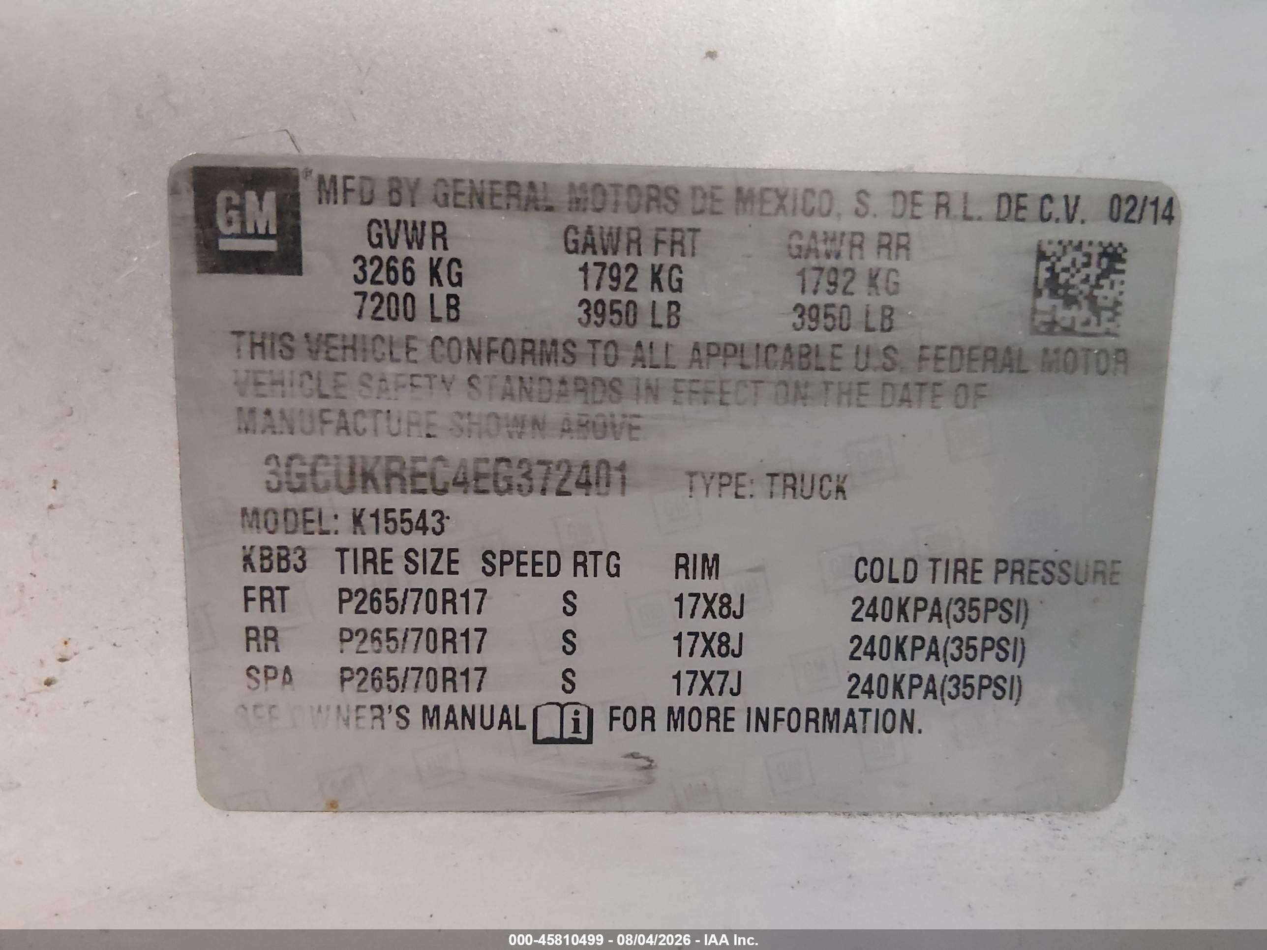 2014 Chevrolet Silverado 1500 1lt Silver vin: 3GCUKREC4EG372401
