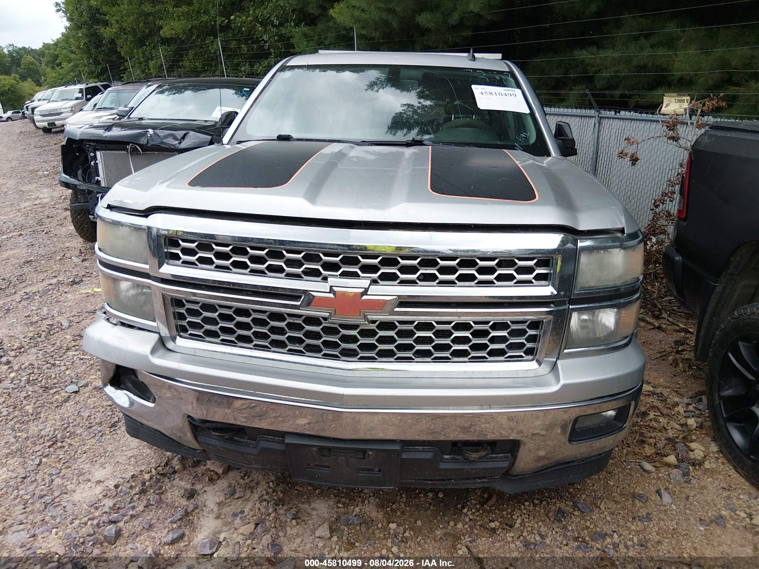 2014 Chevrolet Silverado 1500 1lt Silver vin: 3GCUKREC4EG372401
