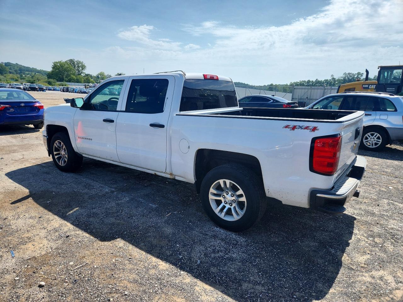 2014 Chevrolet Silverado K1500 Lt White vin: 3GCUKREC4EG385939