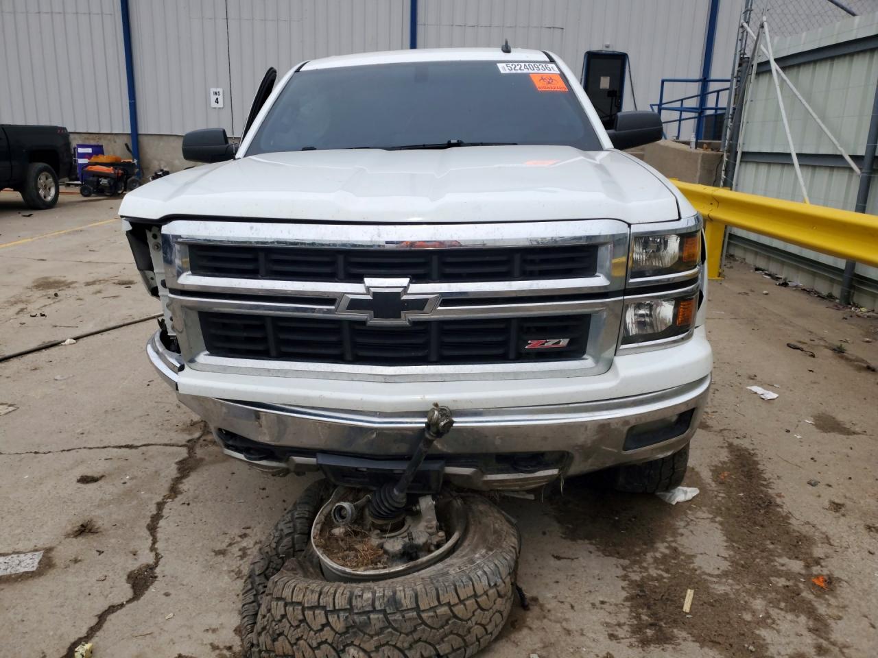 2014 Chevrolet Silverado K1500 Lt White vin: 3GCUKREC4EG400732