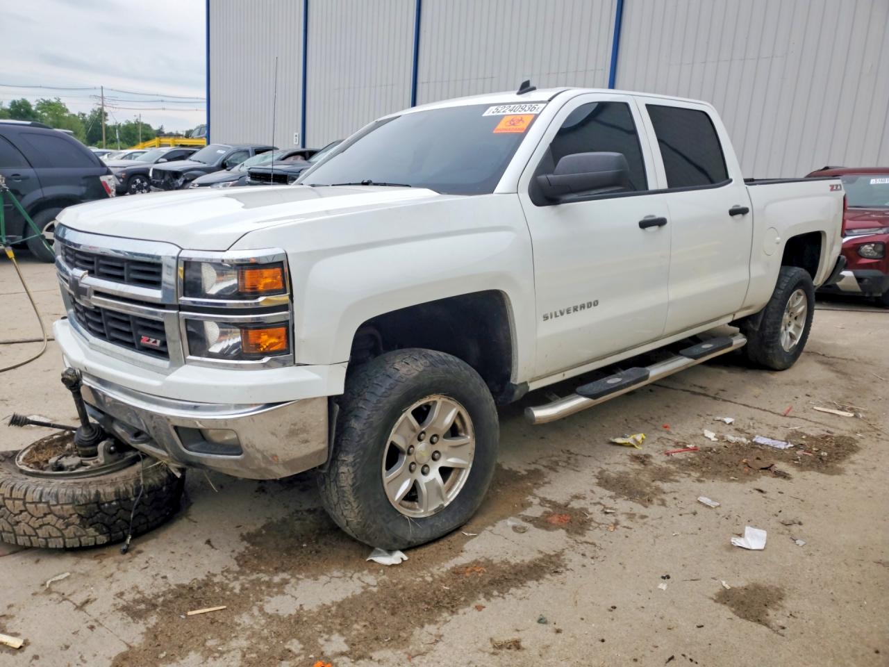 2014 Chevrolet Silverado K1500 Lt White vin: 3GCUKREC4EG400732