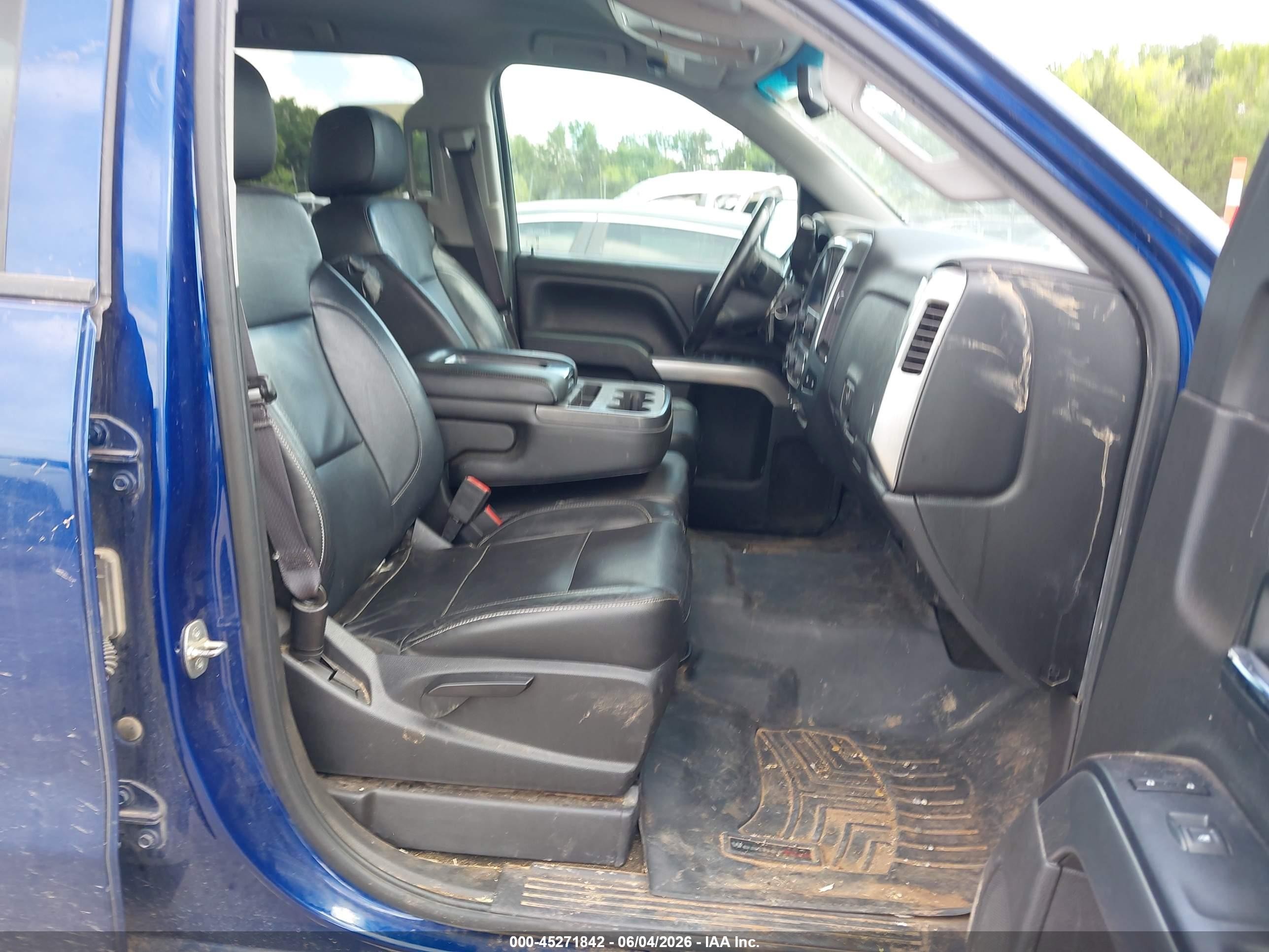 2014 Chevrolet Silverado 1500 1lt Blue vin: 3GCUKREC4EG410354