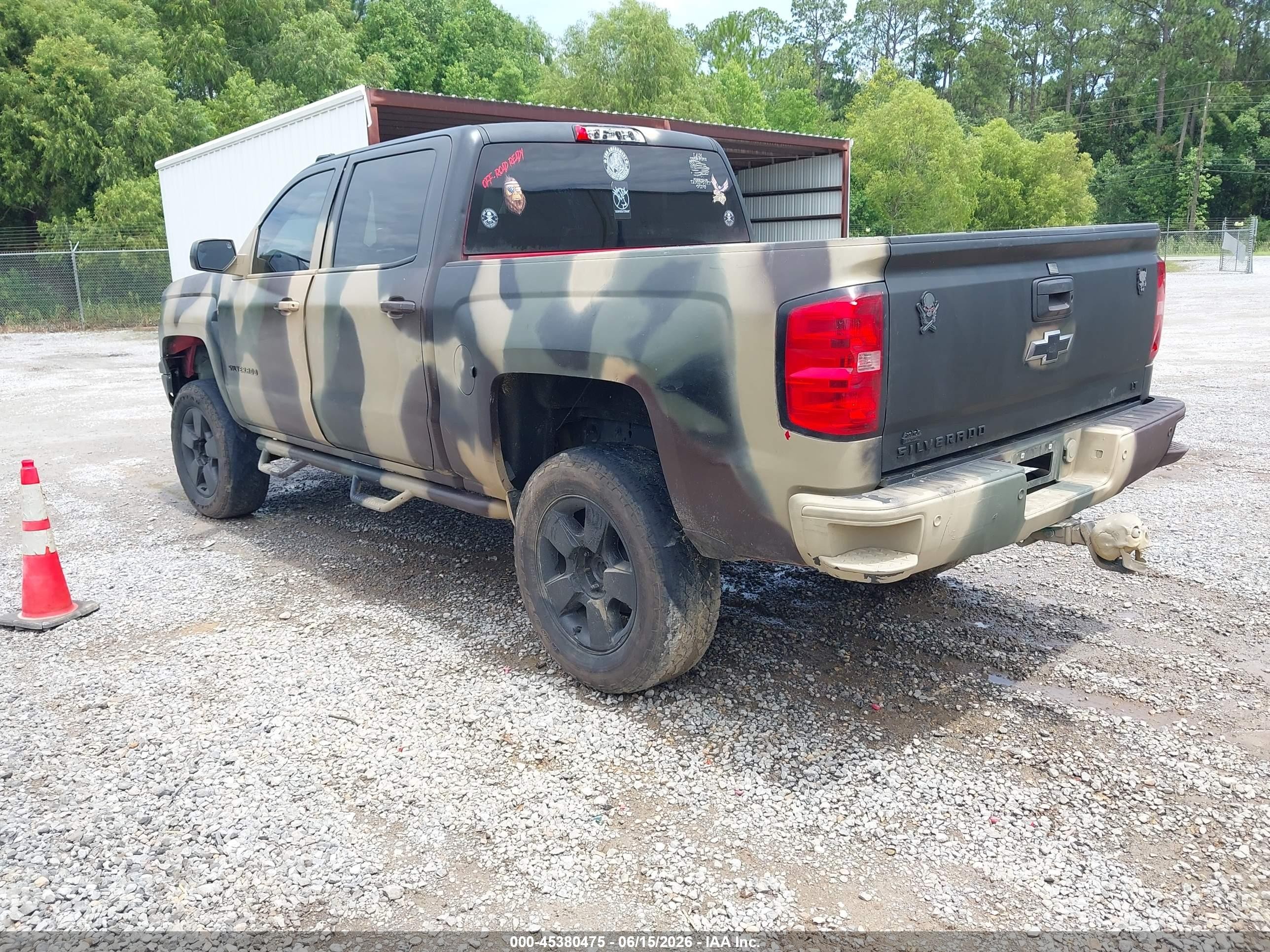 2014 Chevrolet Silverado 1500 Lt Green vin: 3GCUKREC4EG435707