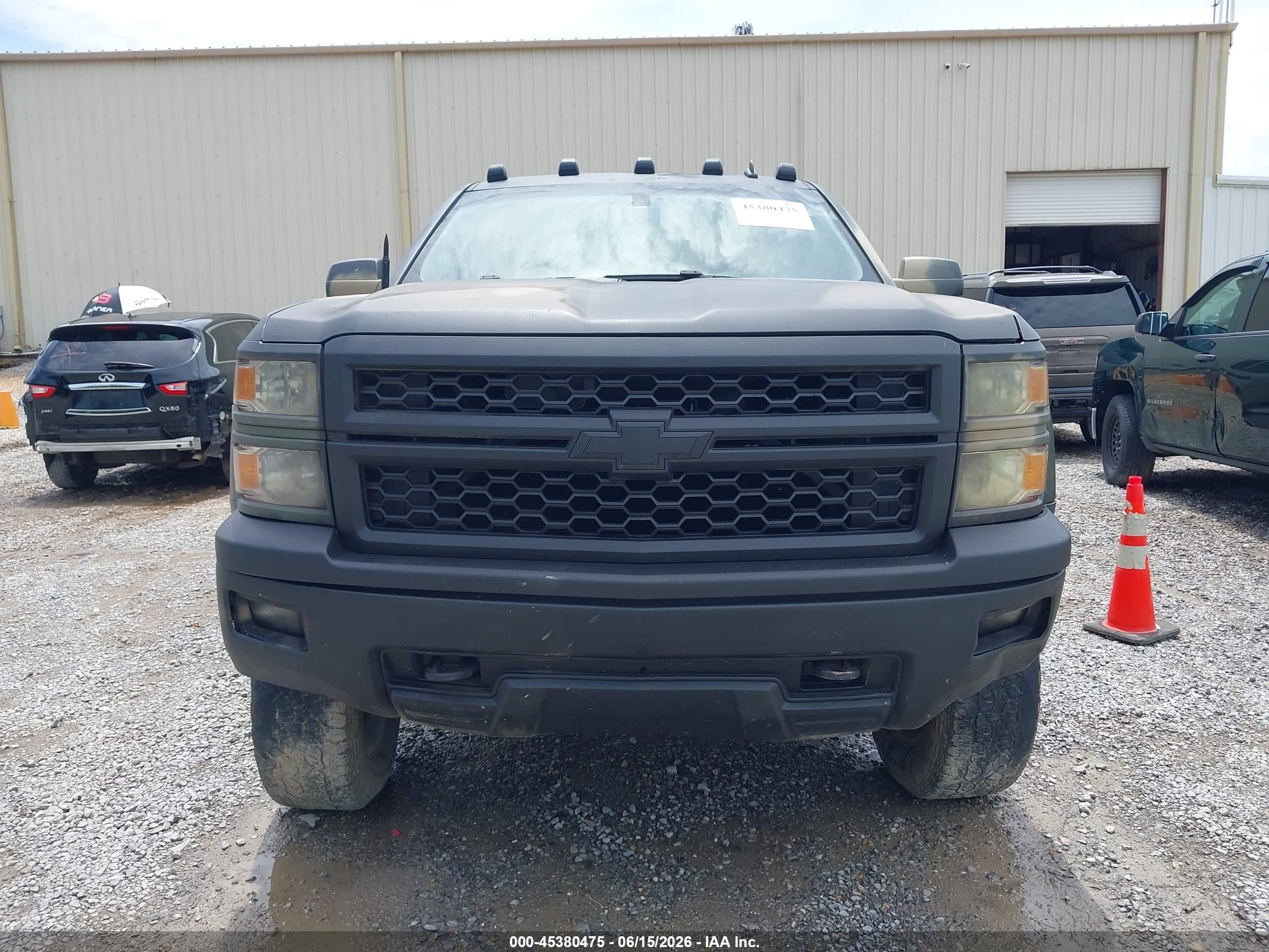 2014 Chevrolet Silverado 1500 Lt Green vin: 3GCUKREC4EG435707