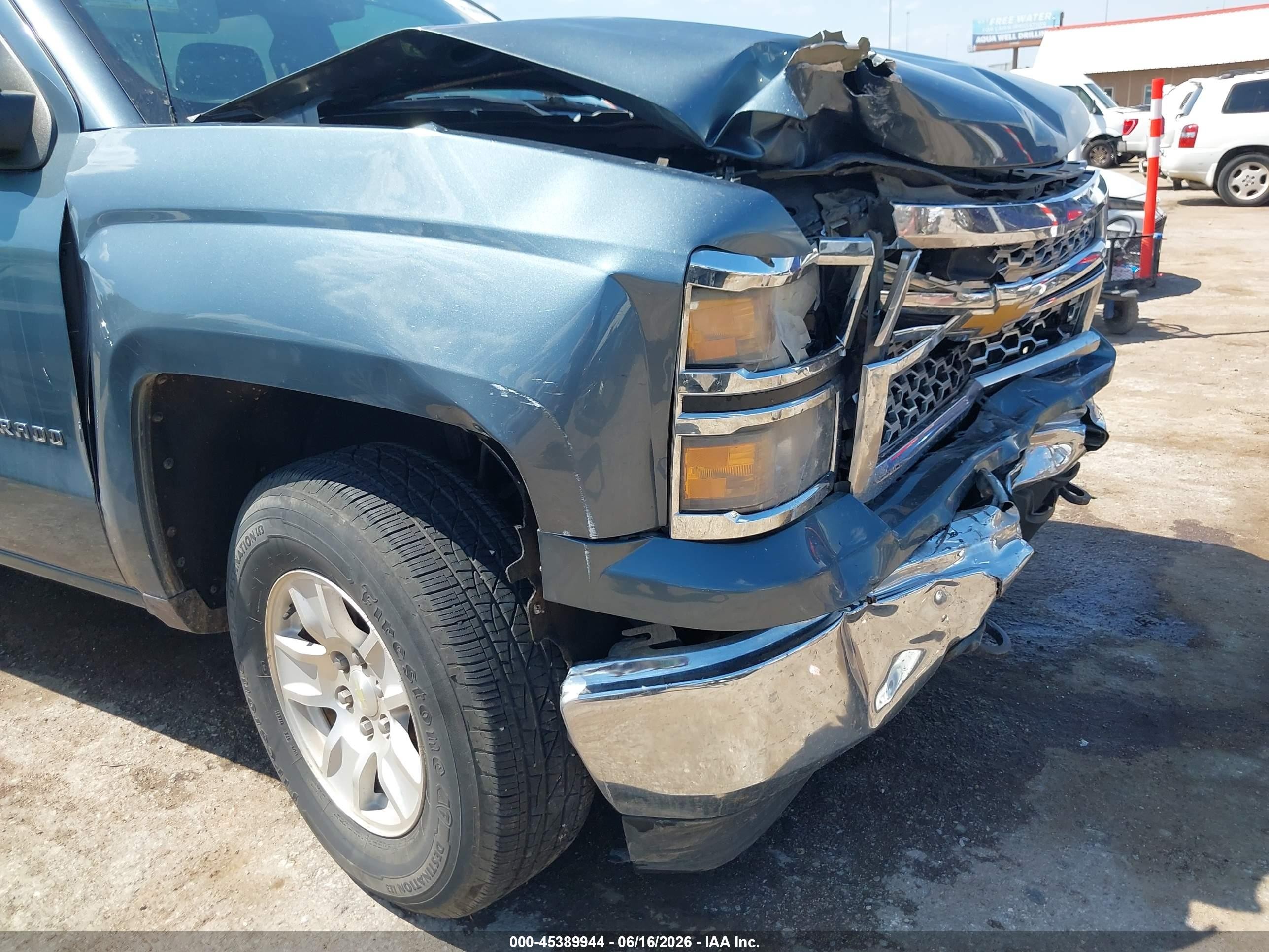 2014 Chevrolet Silverado 1500 Lt Blue vin: 3GCUKREC4EG506288