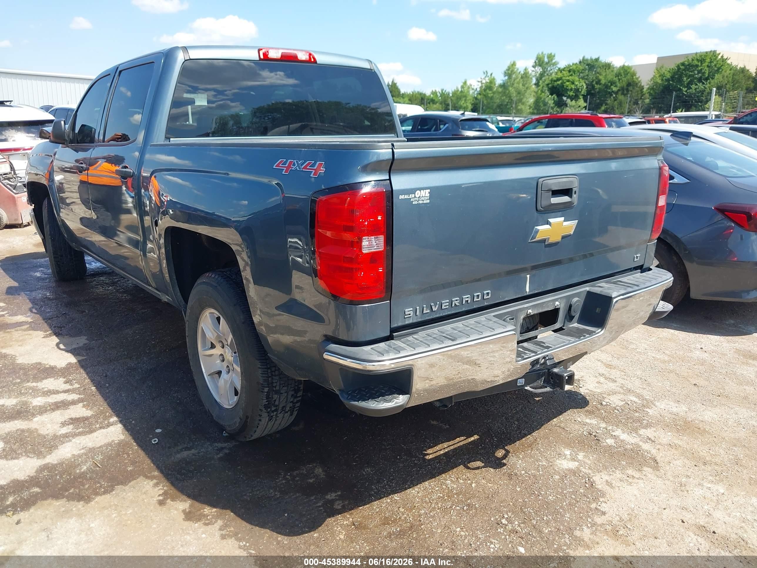 2014 Chevrolet Silverado 1500 Lt Blue vin: 3GCUKREC4EG506288