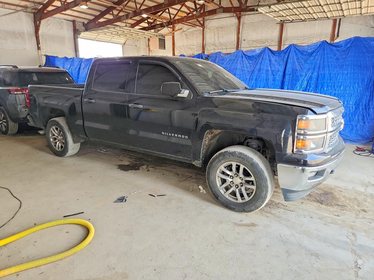2014 Chevrolet Silverado K1500 Lt Black vin: 3GCUKREC4EG522135