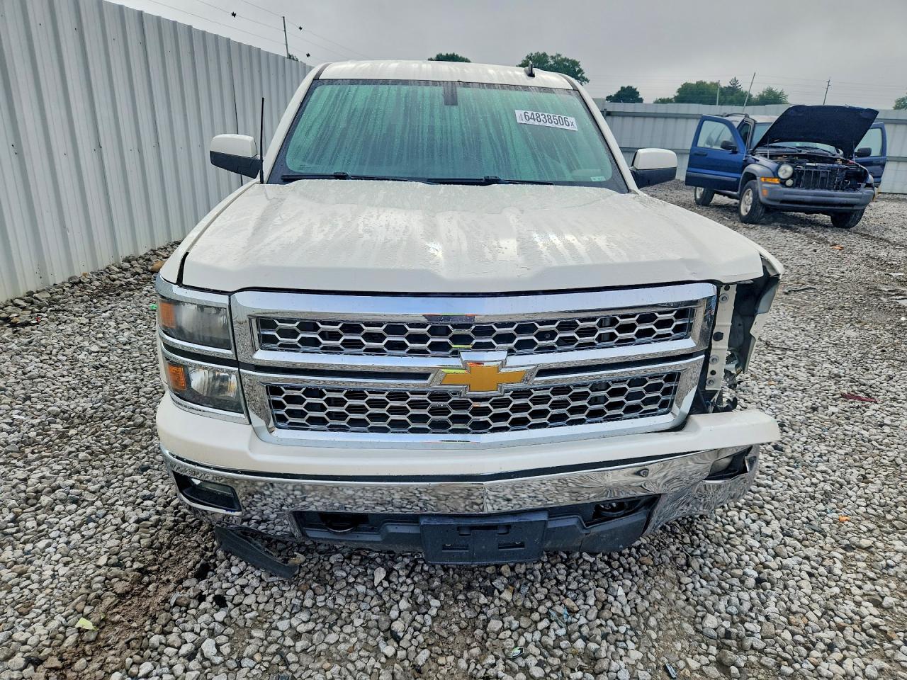 2014 Chevrolet Silverado K1500 Lt White vin: 3GCUKREC4EG560433