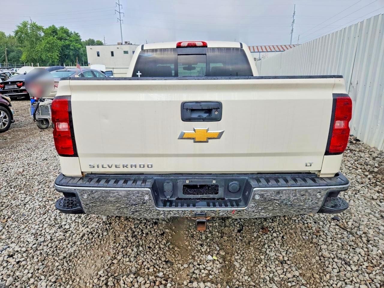 2014 Chevrolet Silverado K1500 Lt White vin: 3GCUKREC4EG560433