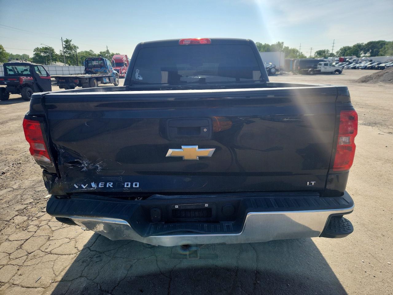2015 Chevrolet Silverado K1500 Lt Black vin: 3GCUKREC4FG124120