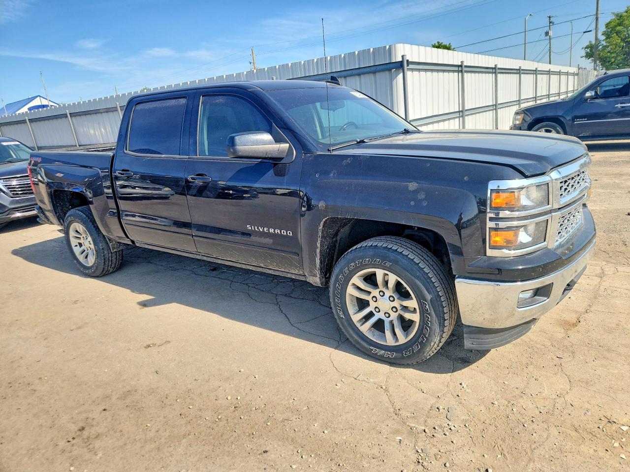2015 Chevrolet Silverado K1500 Lt Black vin: 3GCUKREC4FG124120