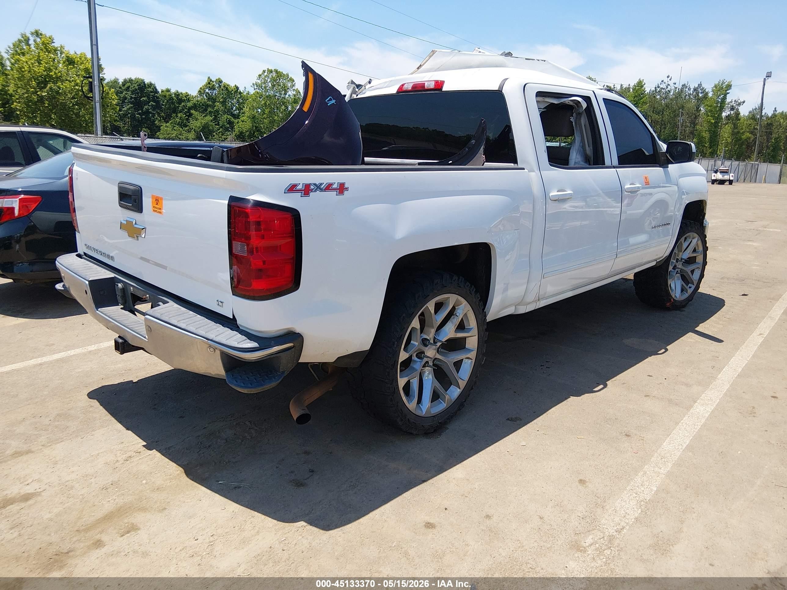 2015 Chevrolet Silverado 1500 1lt Белый vin: 3GCUKREC4FG209054