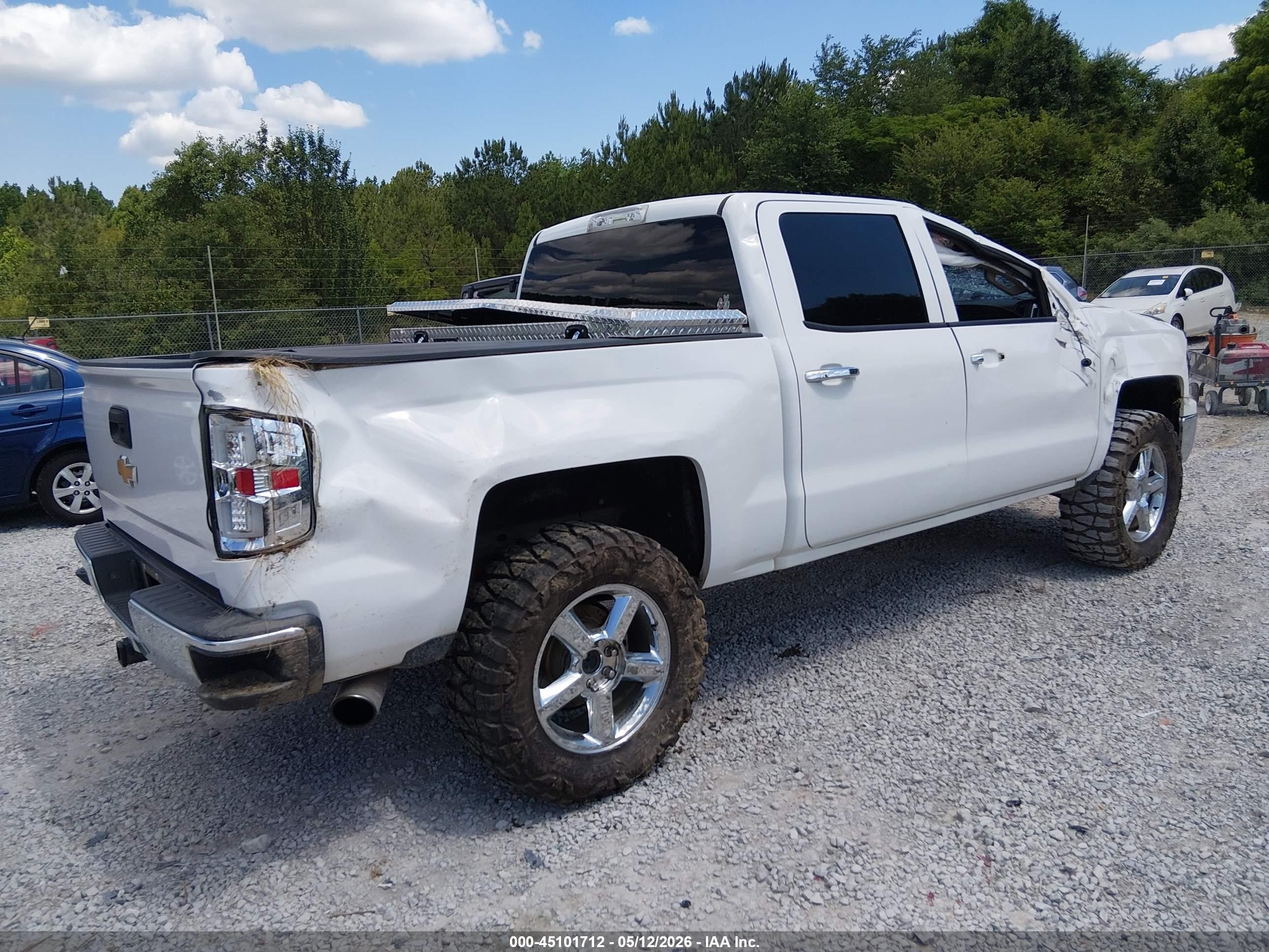 2015 Chevrolet Silverado 1500 2lt White vin: 3GCUKREC4FG235346