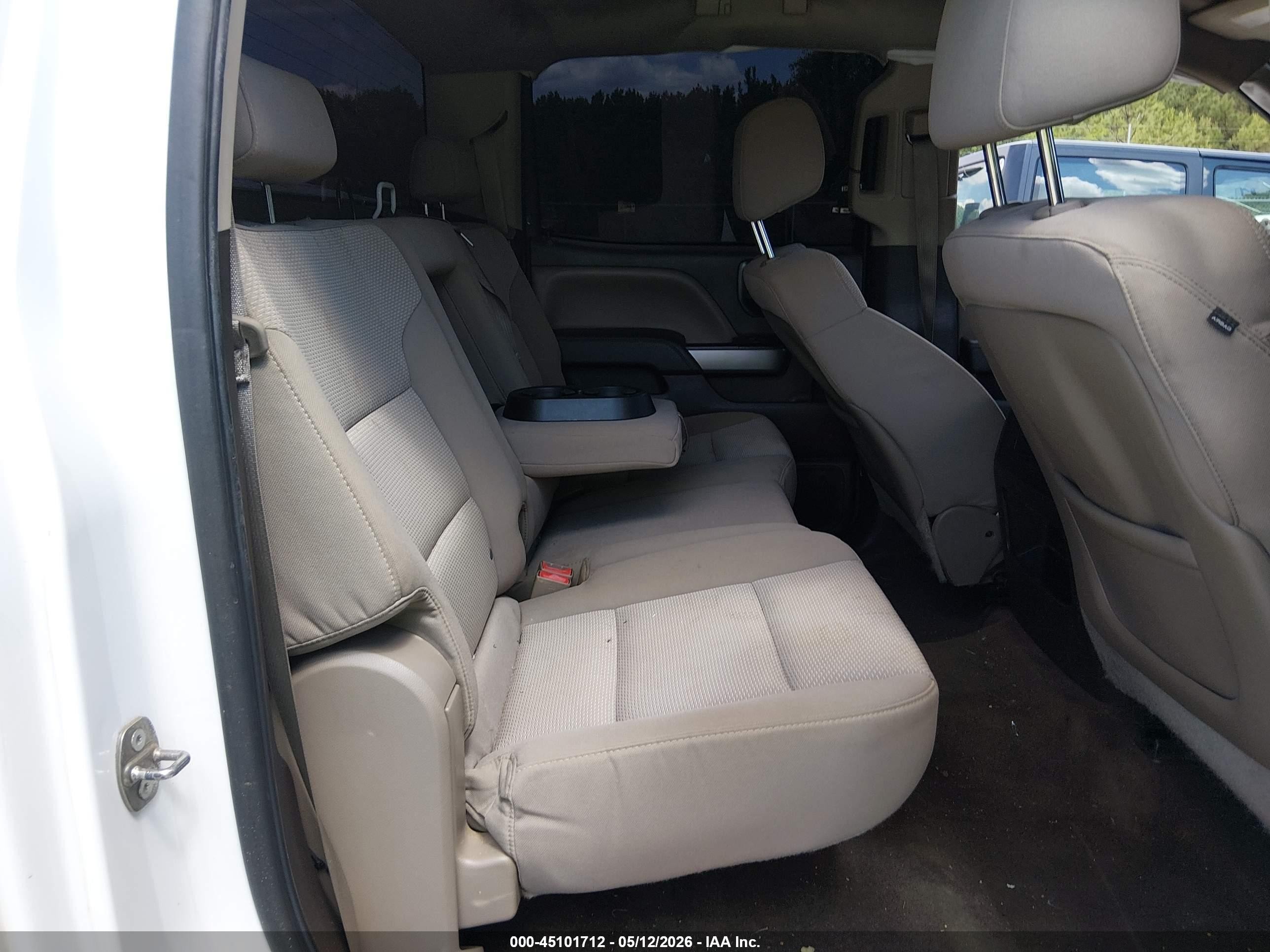 2015 Chevrolet Silverado 1500 2lt White vin: 3GCUKREC4FG235346