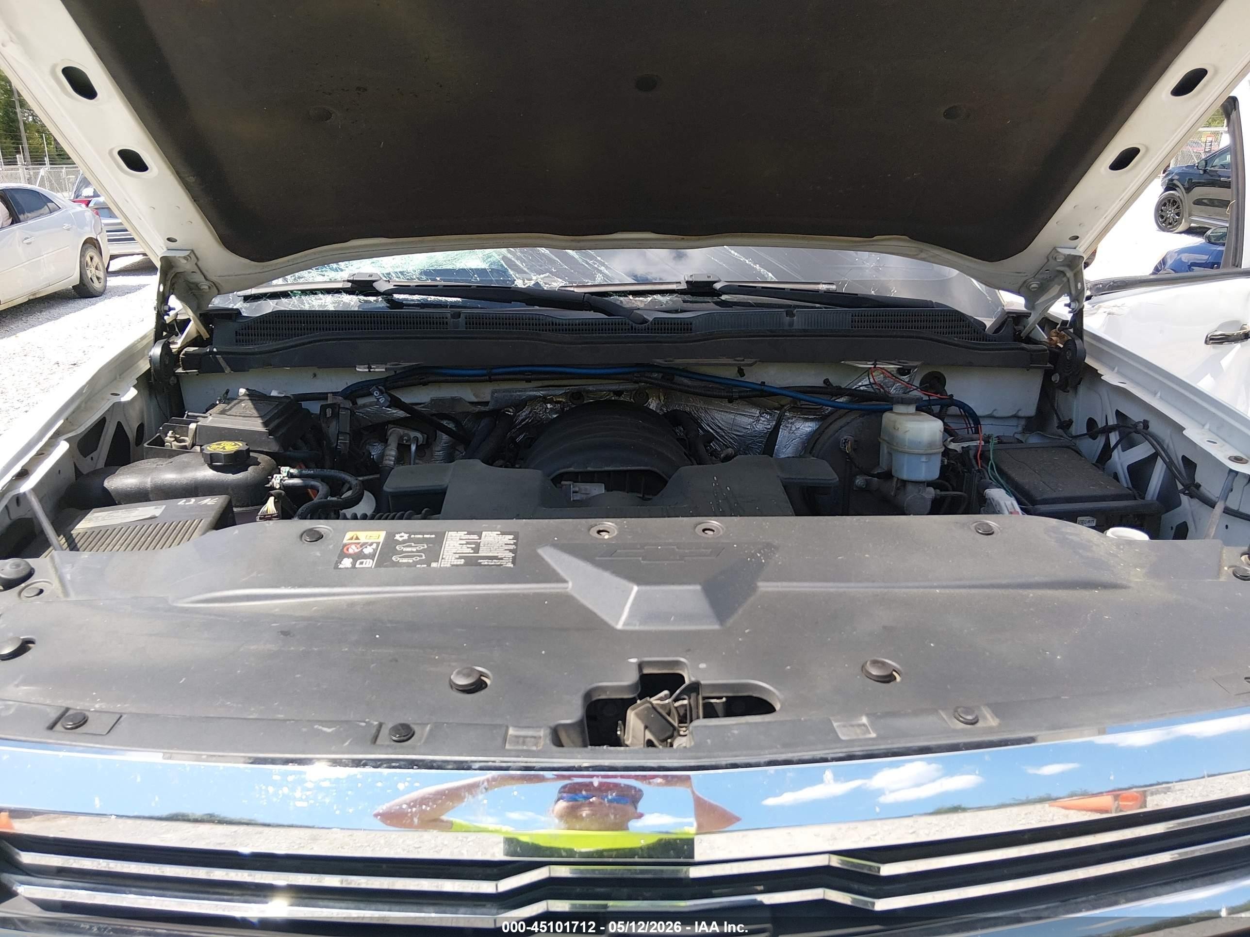 2015 Chevrolet Silverado 1500 2lt White vin: 3GCUKREC4FG235346
