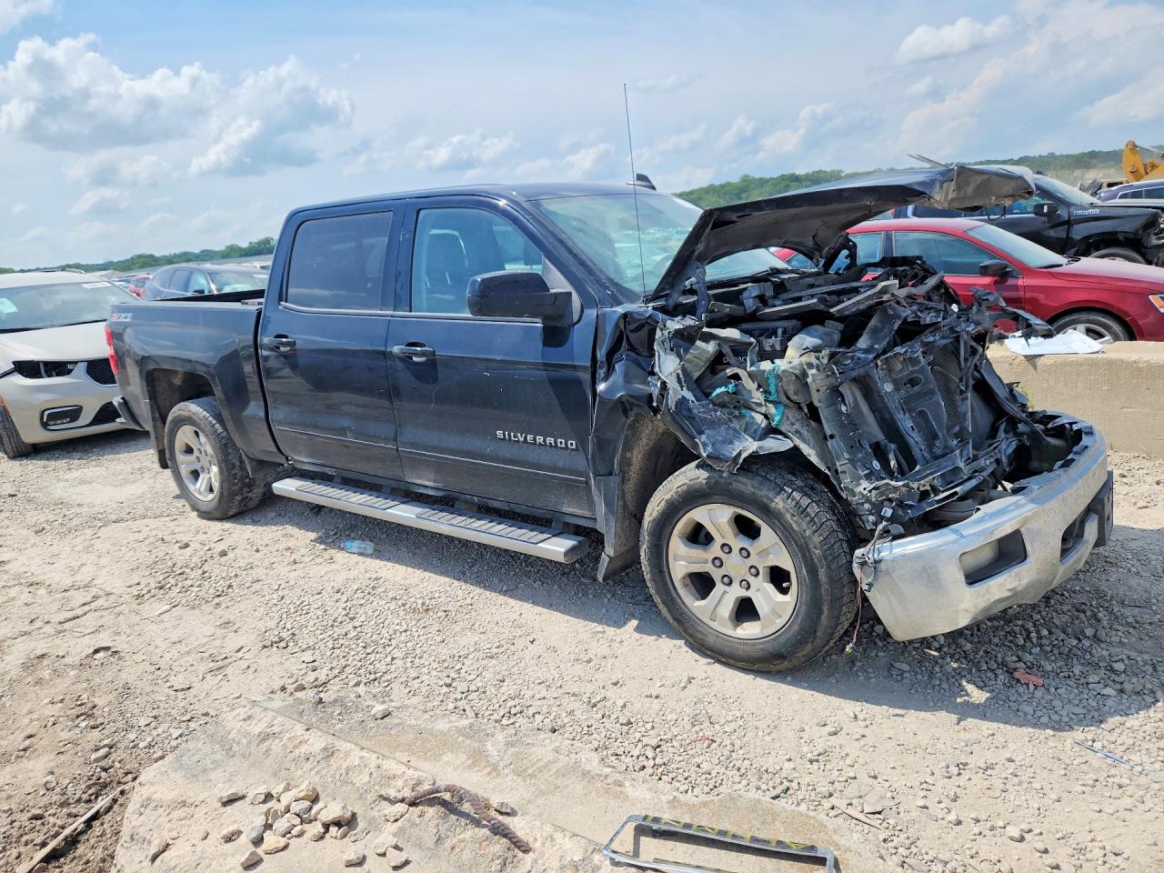 2015 Chevrolet Silverado K1500 Lt Black vin: 3GCUKREC4FG260781