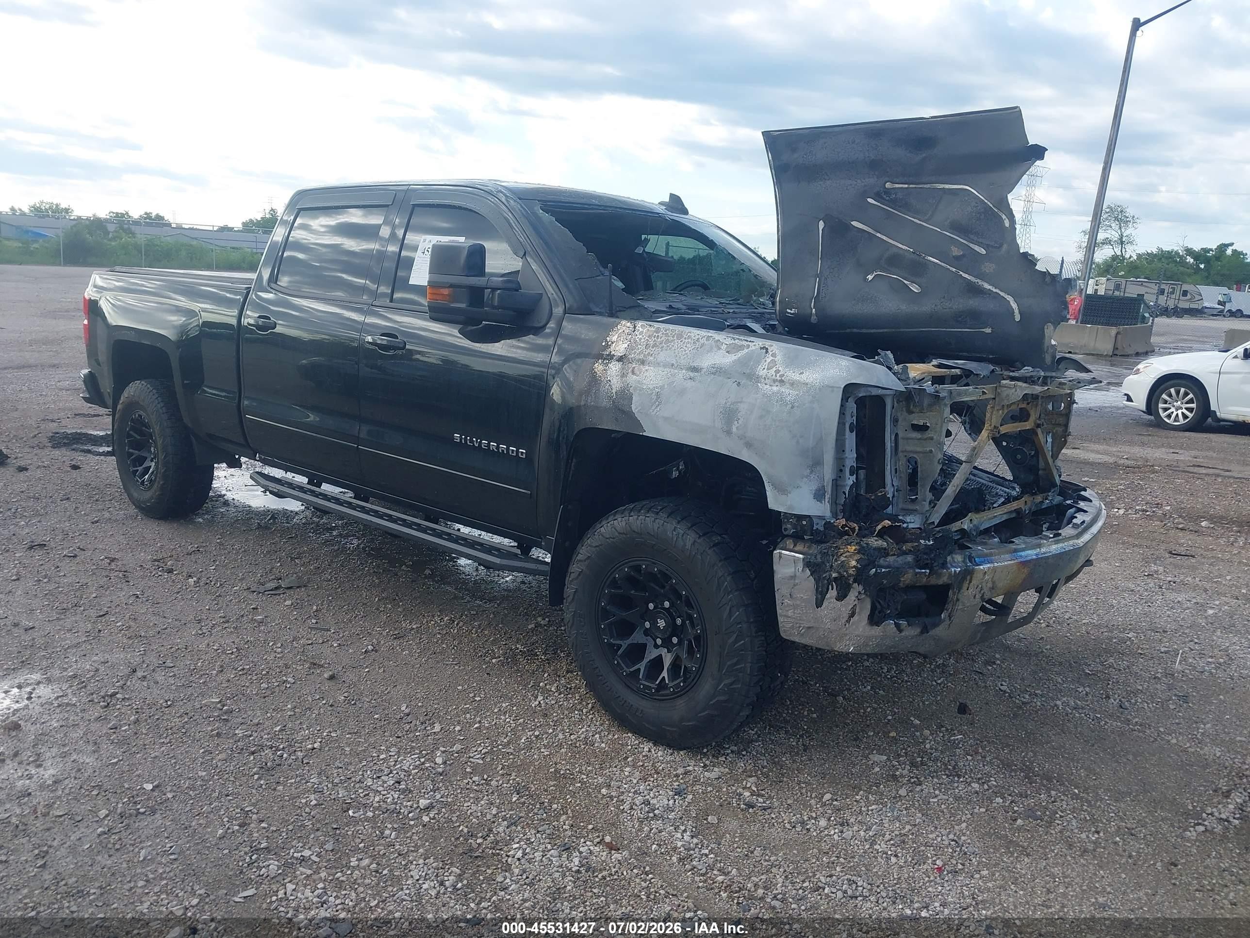 2015 Chevrolet Silverado 1500 Lt Black vin: 3GCUKREC4FG262806