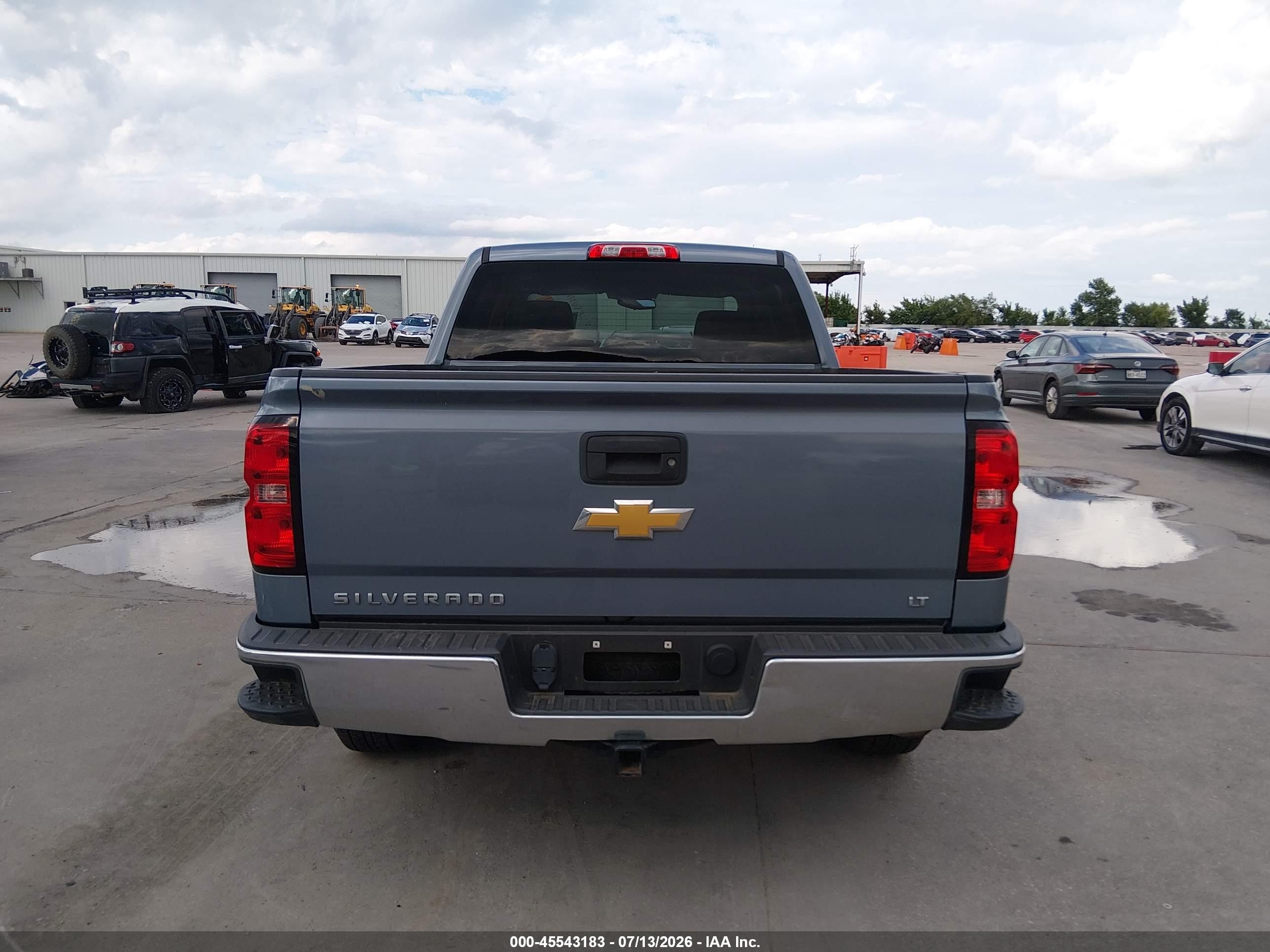 2015 Chevrolet Silverado 1500 Lt Blue vin: 3GCUKREC4FG305377