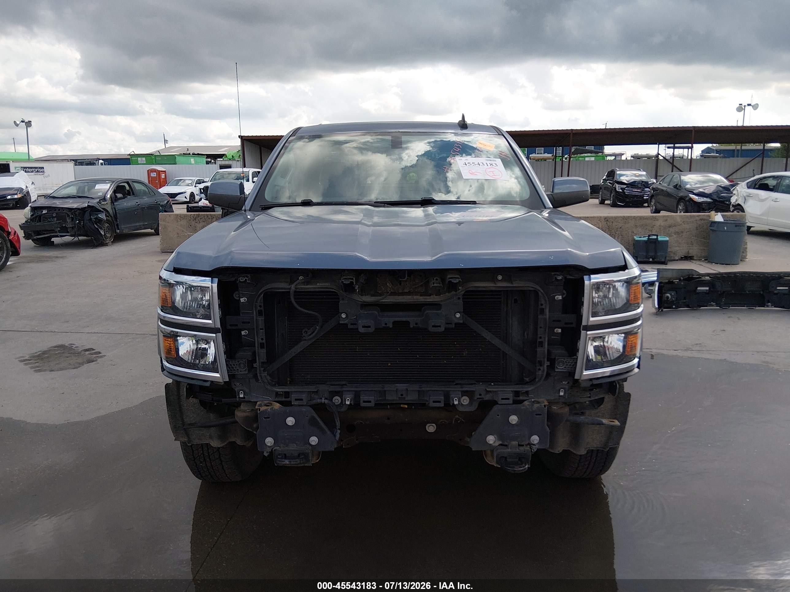 2015 Chevrolet Silverado 1500 Lt Blue vin: 3GCUKREC4FG305377