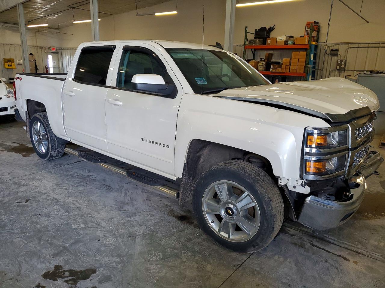 2015 Chevrolet Silverado K1500 Lt White vin: 3GCUKREC4FG368334