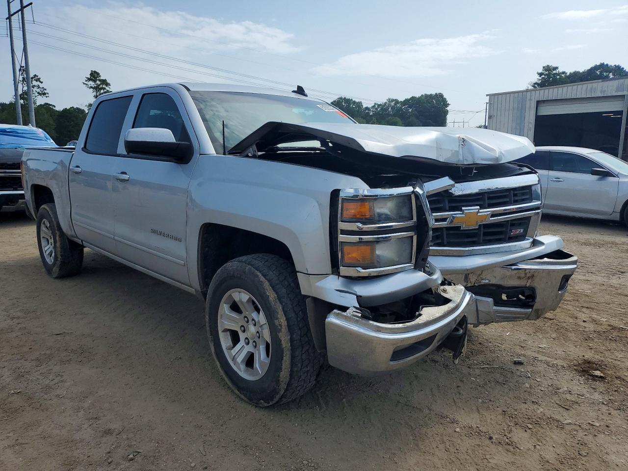 2015 Chevrolet Silverado K1500 Lt Silver vin: 3GCUKREC4FG438933